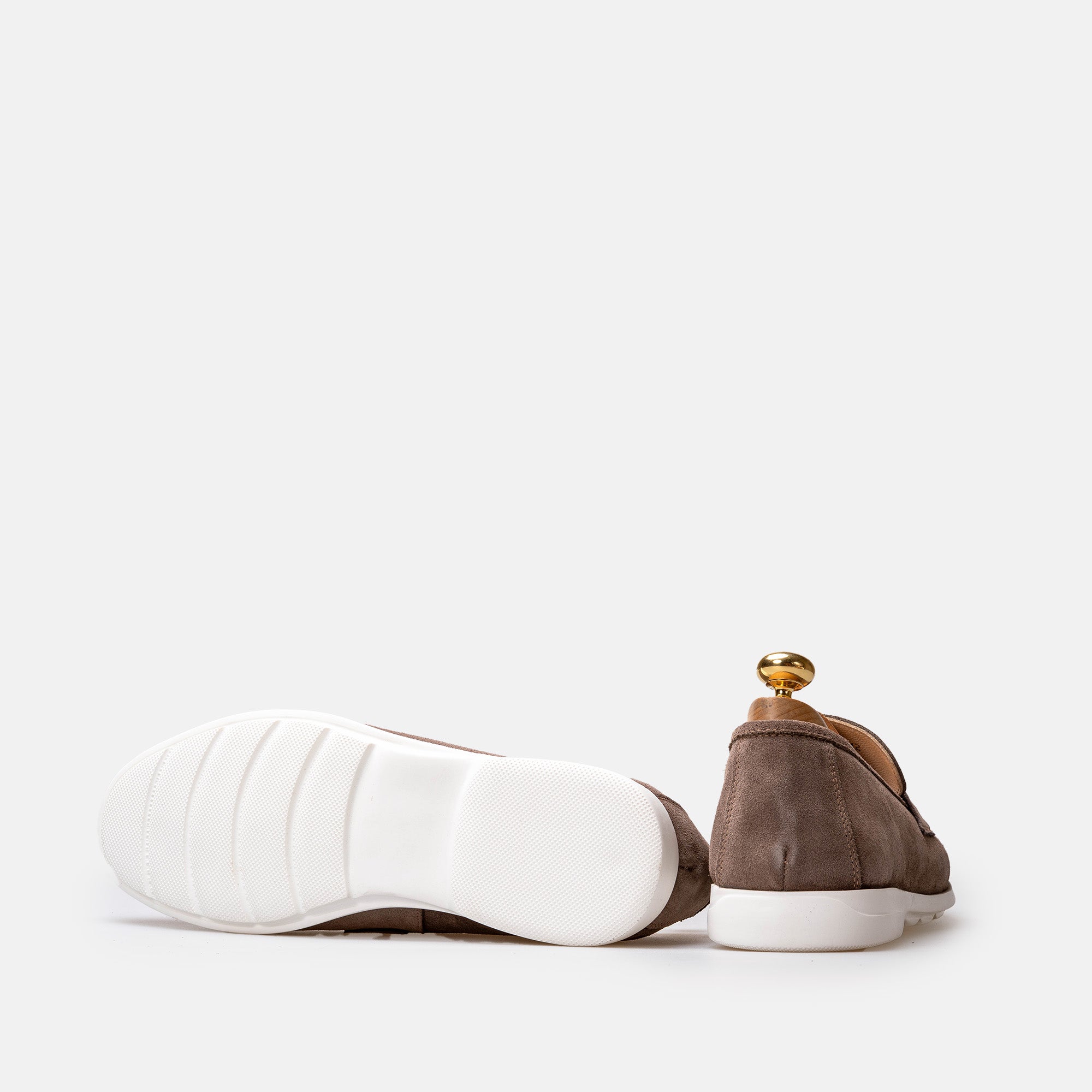 Volzak 3062 Mocassin en daim Taupe