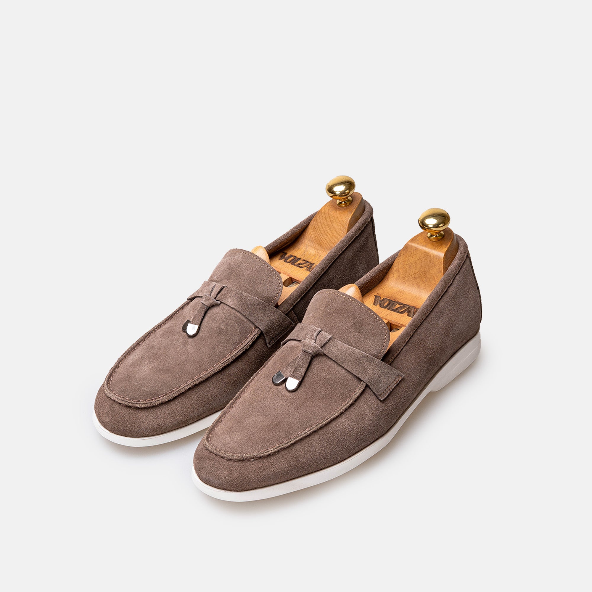 Volzak 3062 Mocassin en daim Taupe