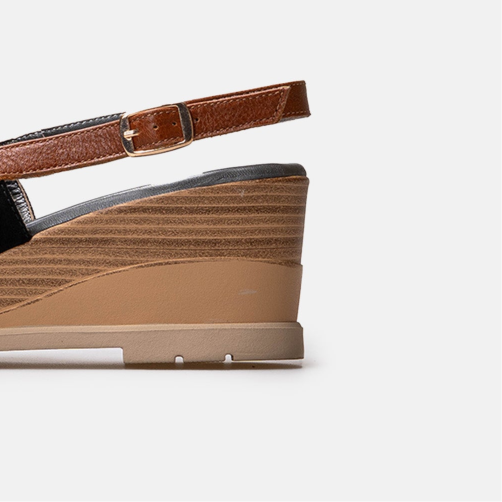 Volzak 5010 Sandale en daim Noir