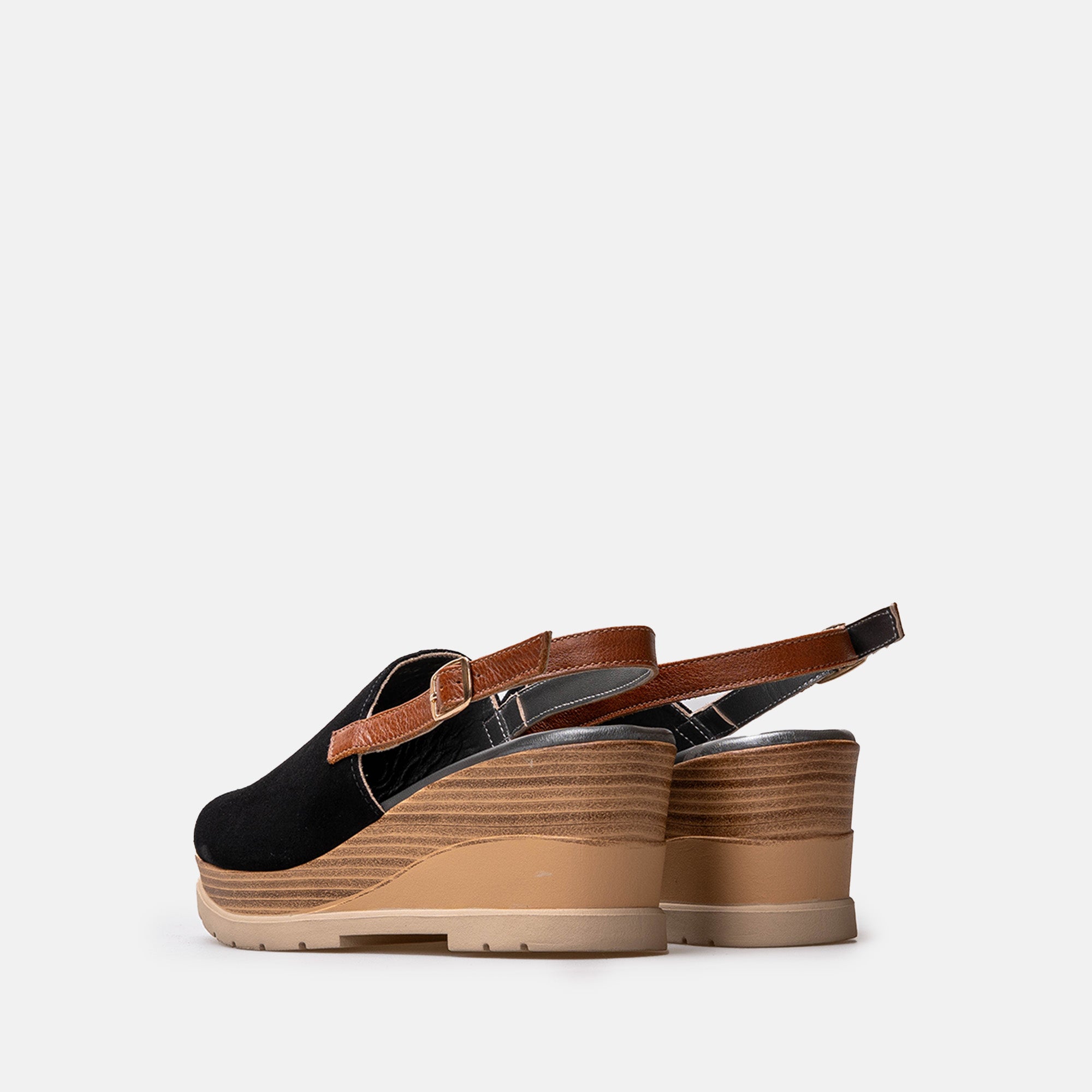 Volzak 5010 Sandale en daim Noir