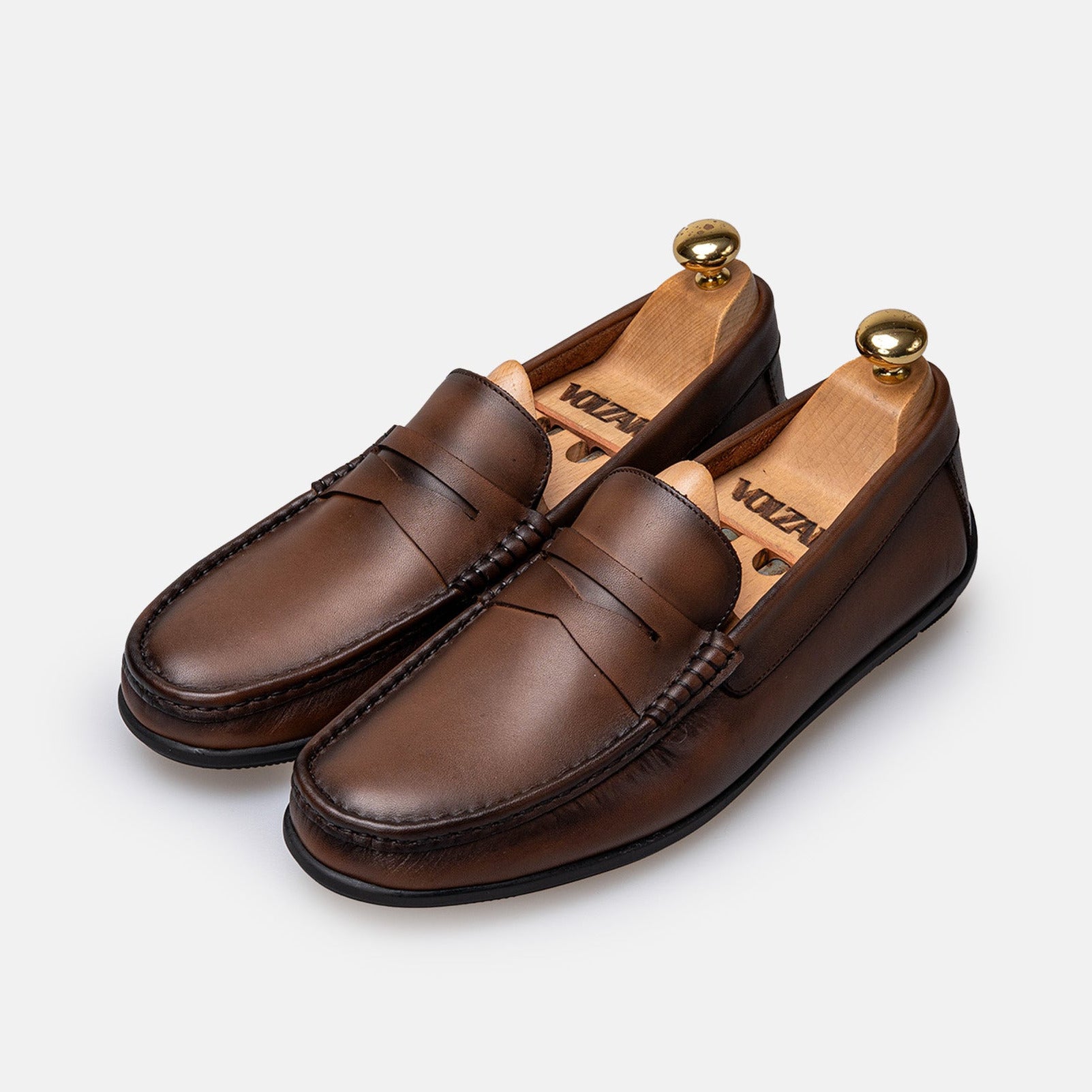 Volzak 5420 Vintage Brown Leather Moccasin