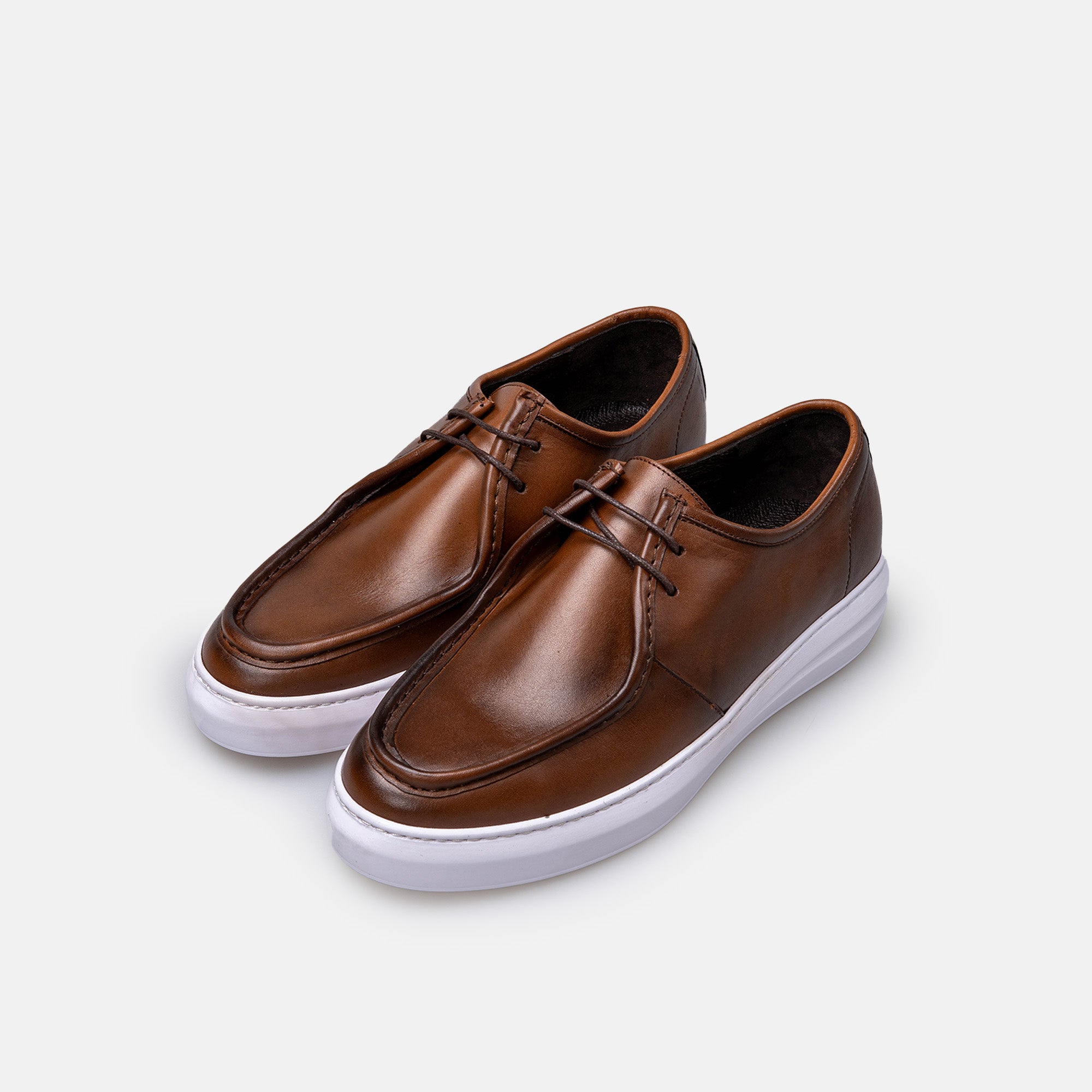 Volzak 5418 basket en cuir Marron Vintage