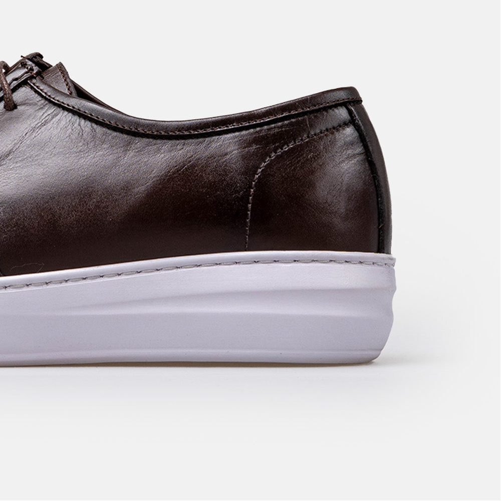 Volzak 5418 basket en cuir Marron