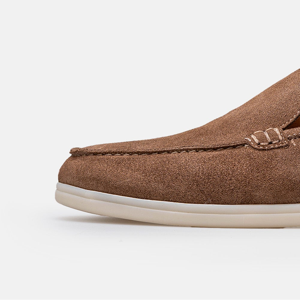 Volzak 3061 s Mocassin en daim Taupe