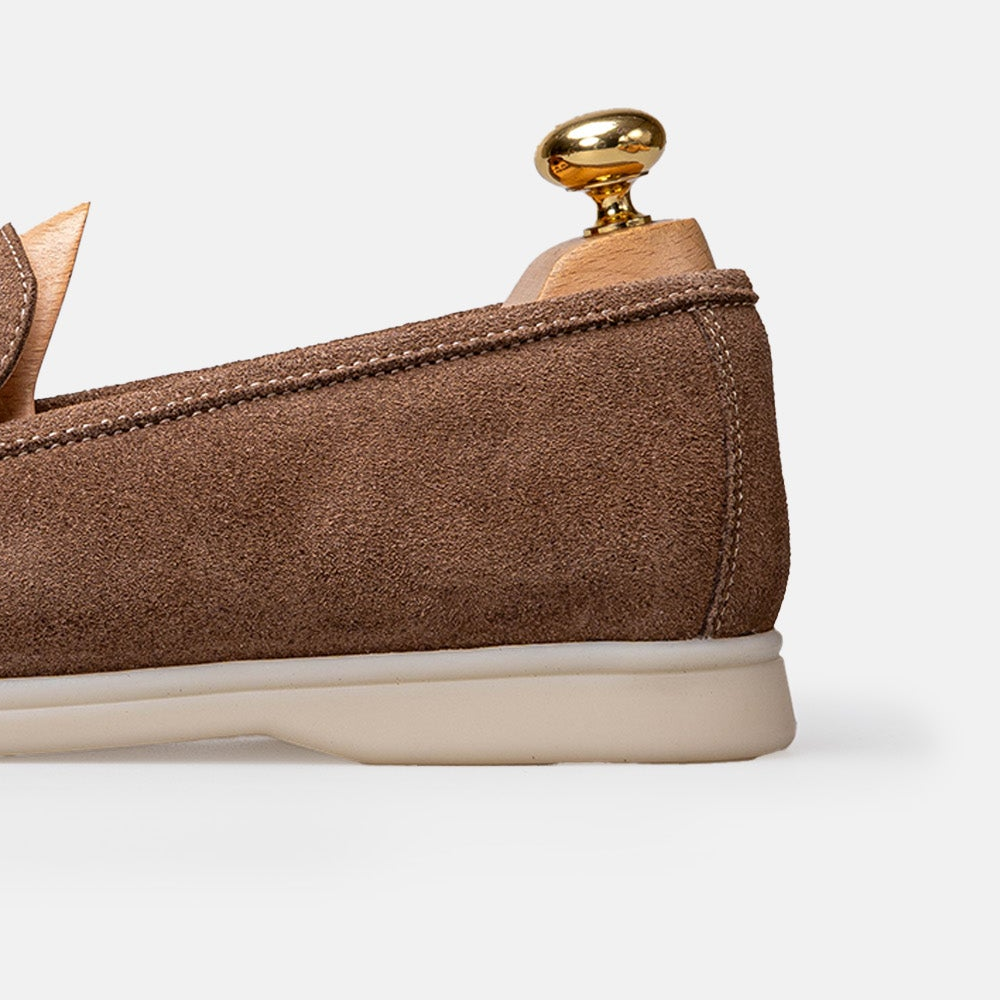 Volzak 3061 s Mocassin en daim Taupe