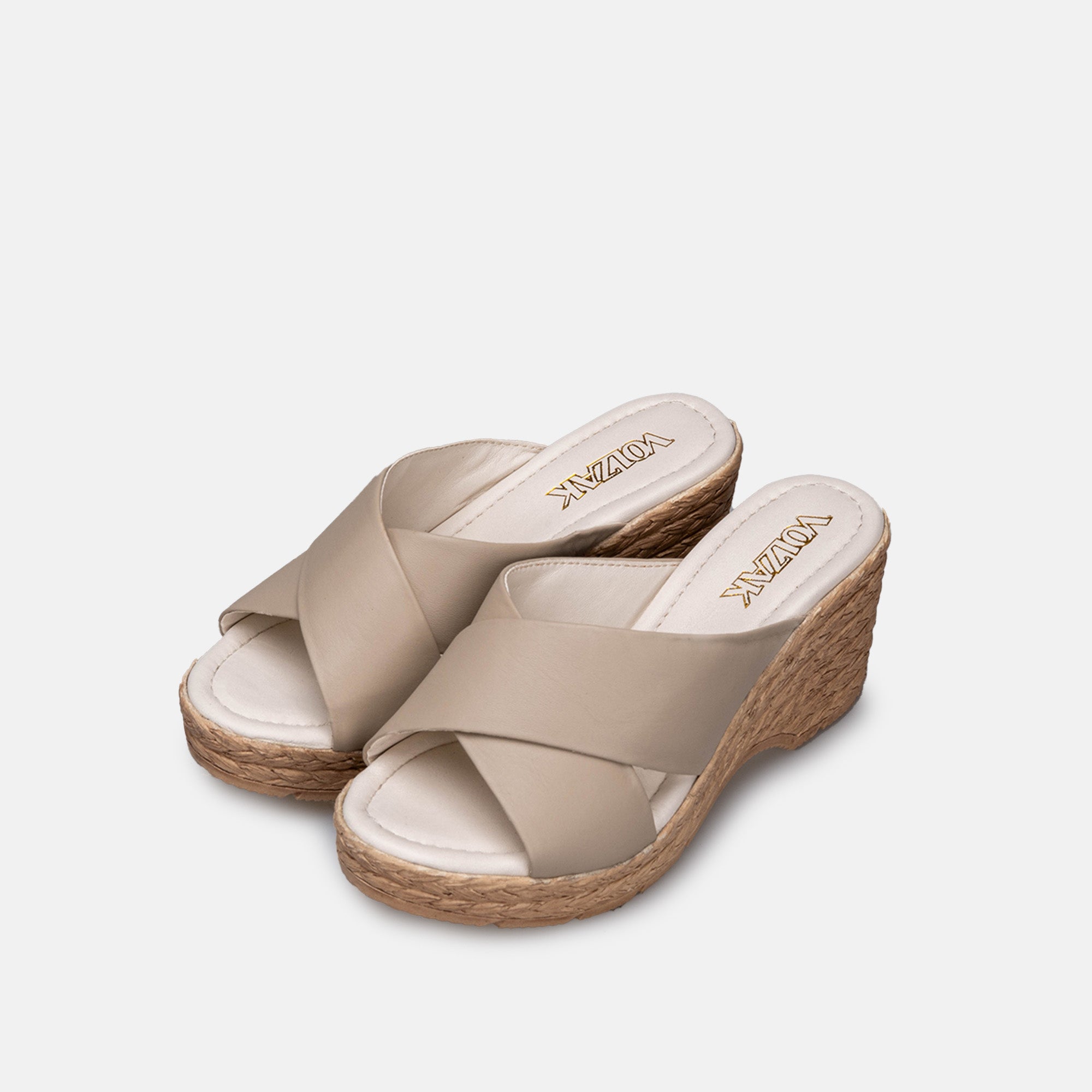 Volzak 149 Sandale en cuir Beige