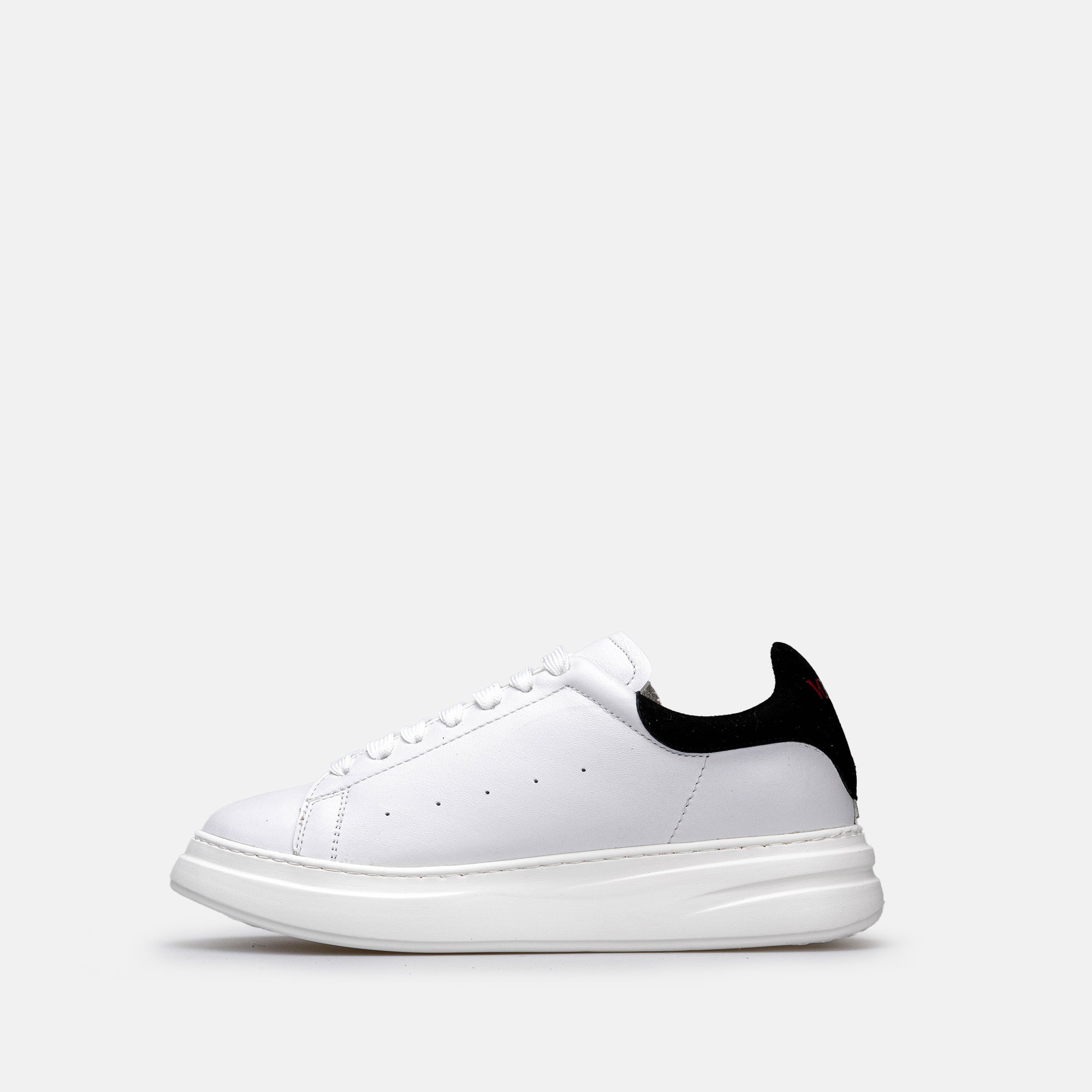 Volzak 3001 Basket en cuir Blanc Noir