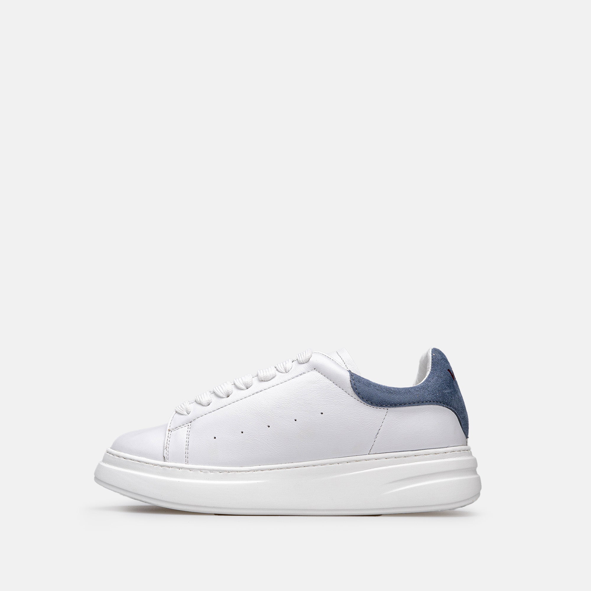 Volzak 3001 Basket en cuir Blanc Gris