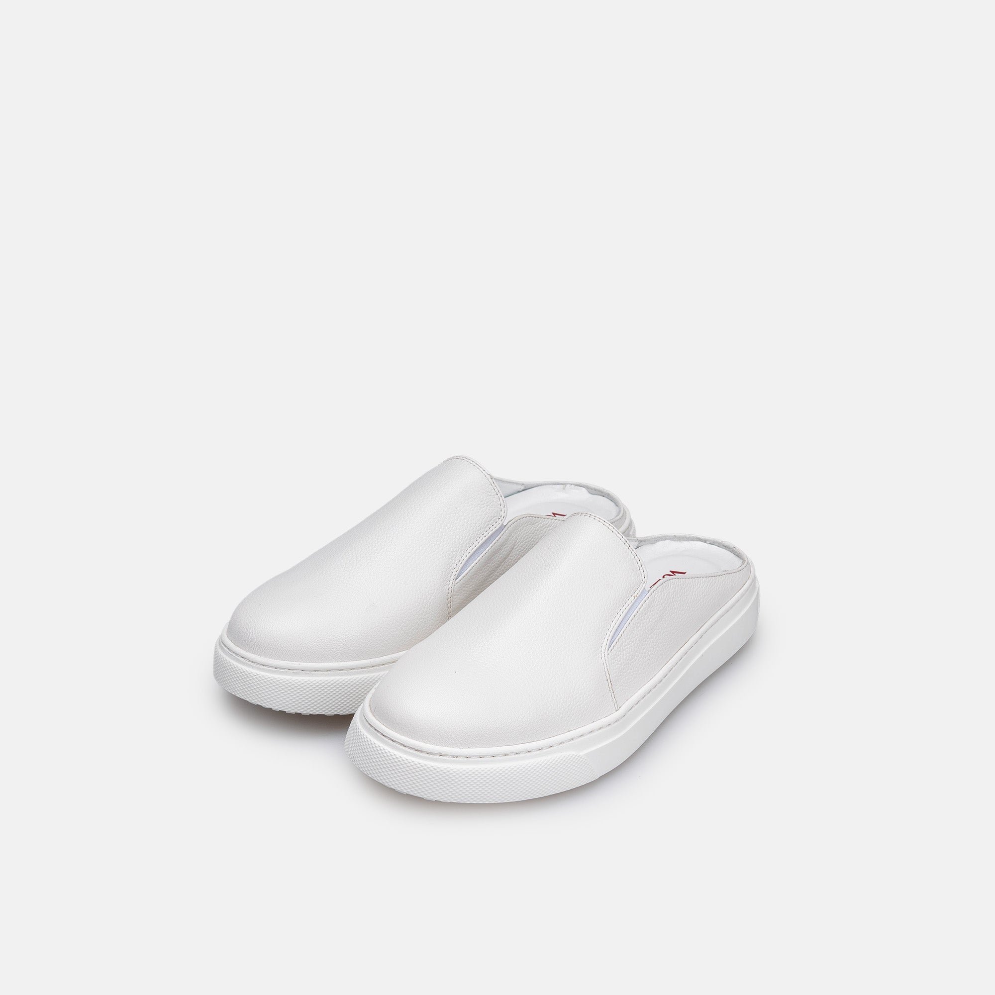 Volzak 301 Mule en cuir Blanc