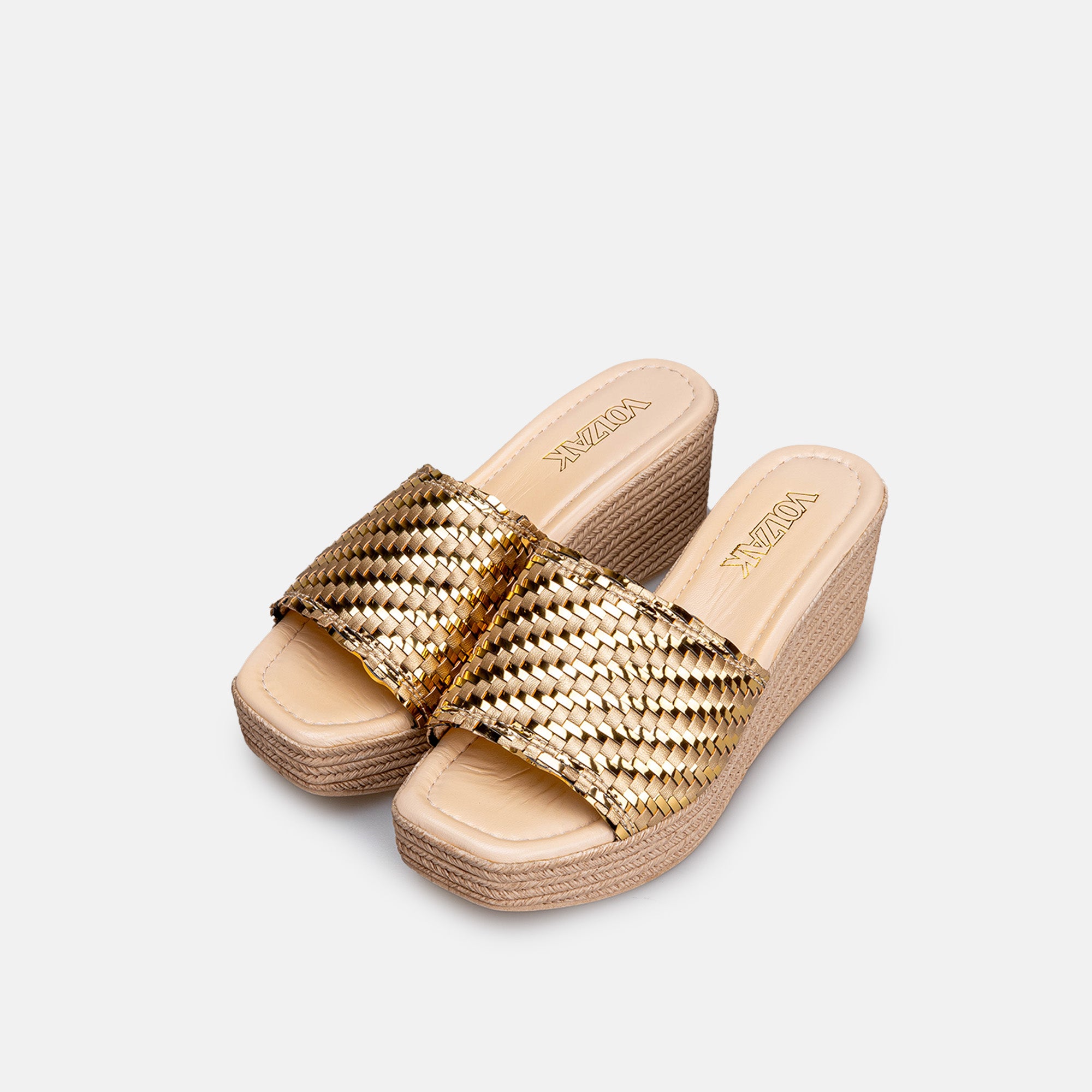 Volzak 2360 Sandale en cuir Doré (Édition Limitée)