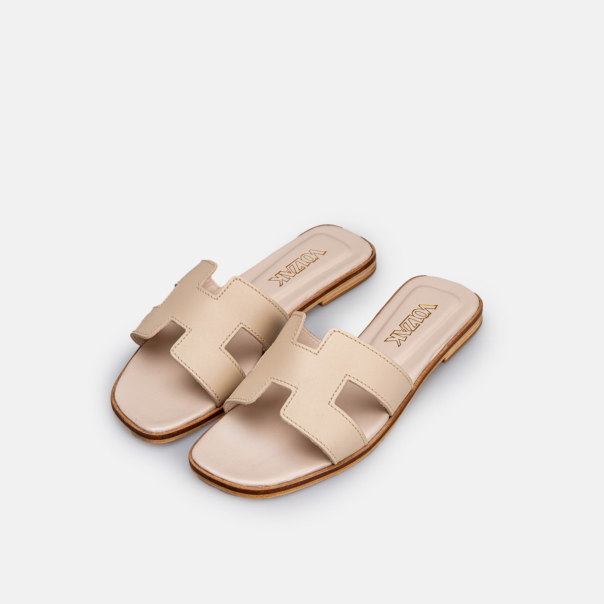 Volzak 900 Sandale en cuir Beige