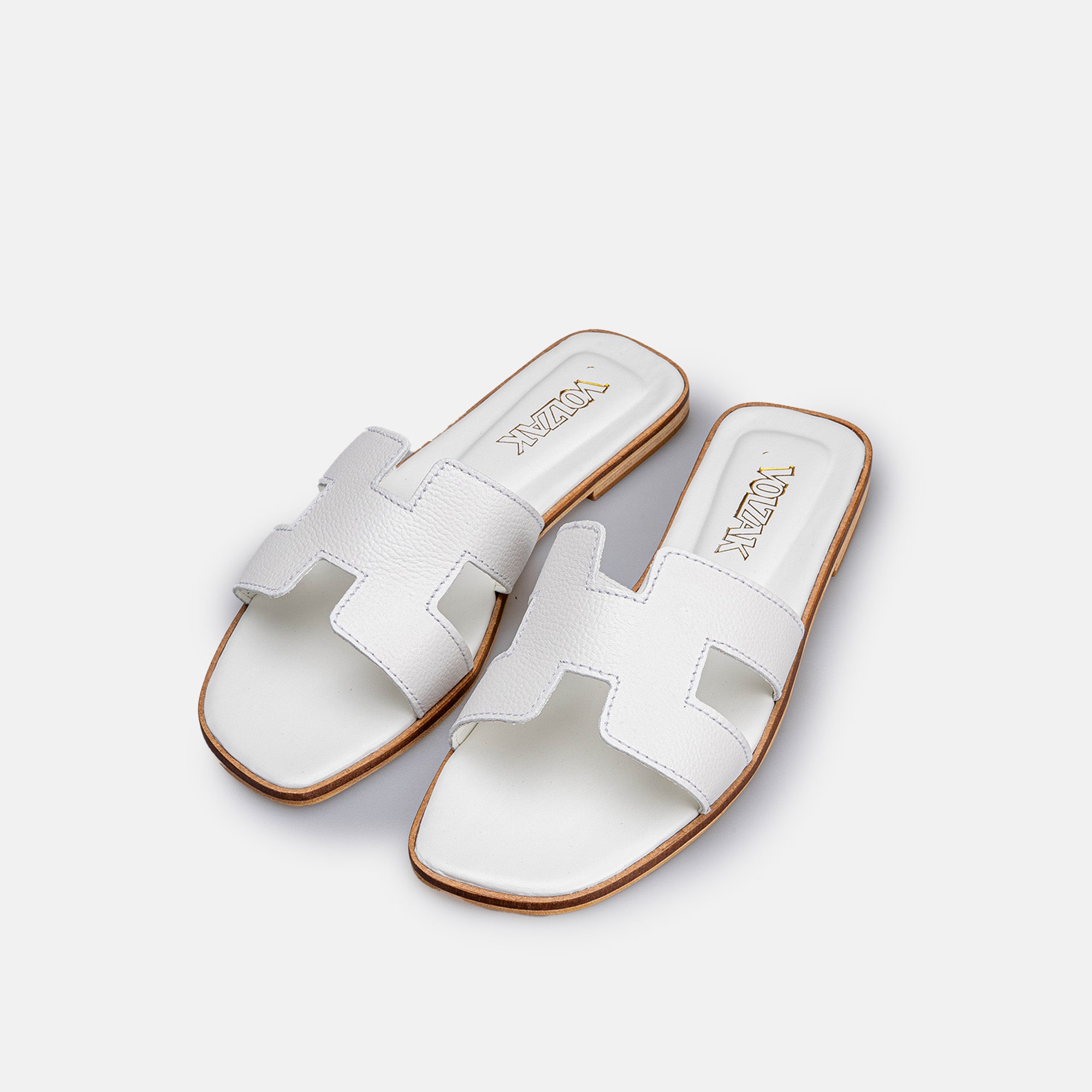 Volzak 900 Sandale en cuir Blanc