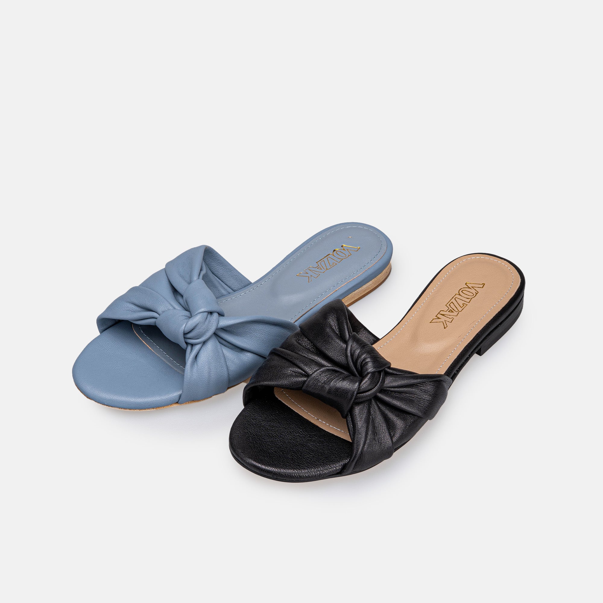 Volzak 524 Sandale en cuir Noir