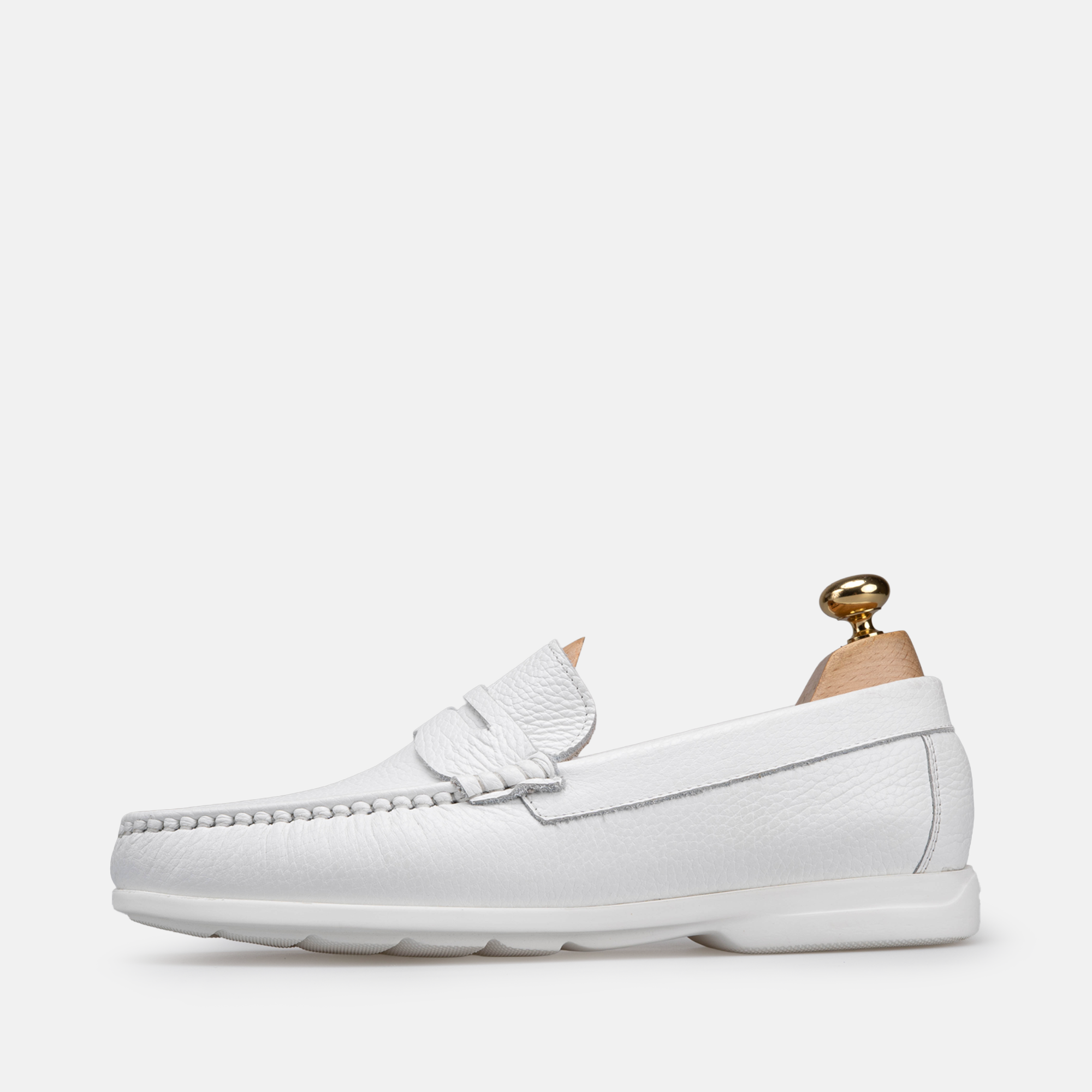 Volzak 046 Mocassin en cuir Blanc