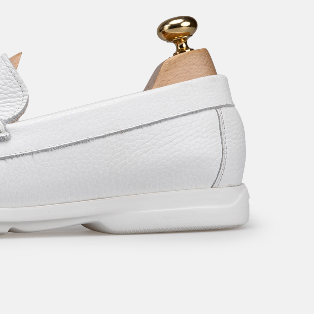 Volzak 046 Mocassin en cuir Blanc