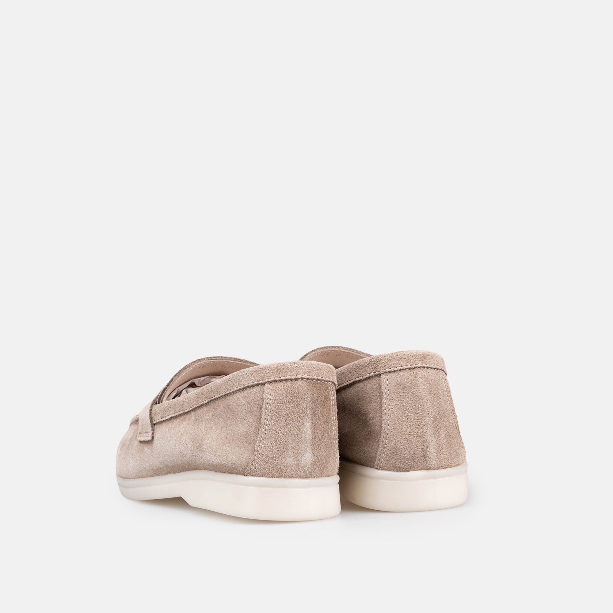 Volzak 32 mocassin en daim Taupe