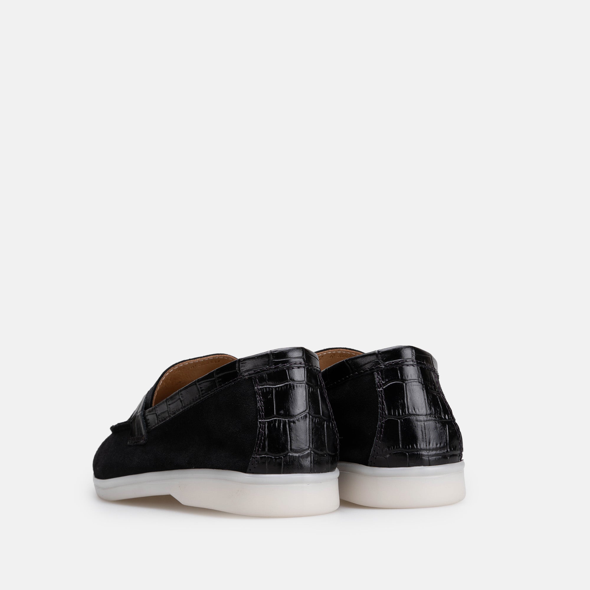 Volzak 32 s mocassin en daim Noir