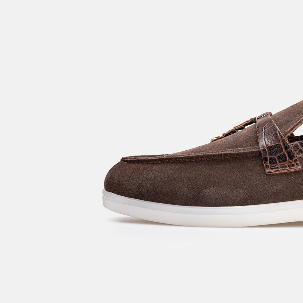 Volzak 32 s mocassin en daim Marron