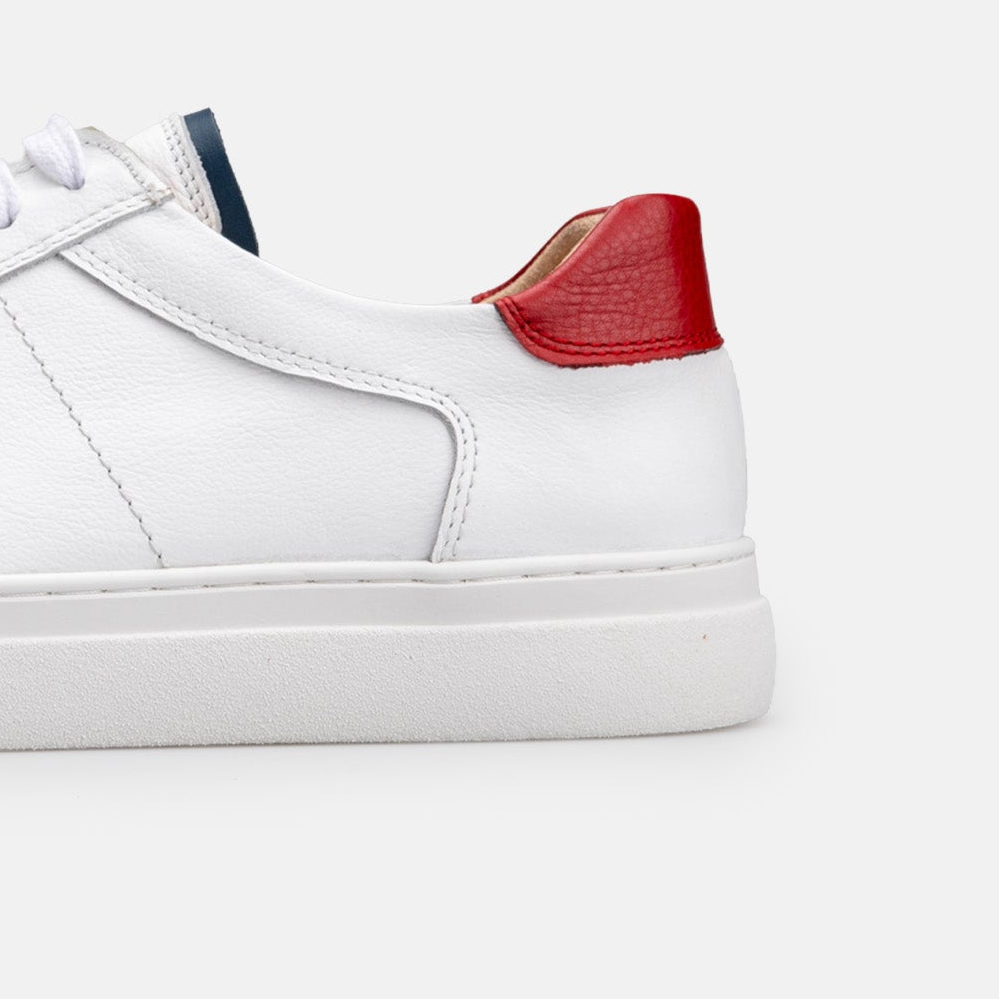 Volzak 7011 basket en cuir Blanc