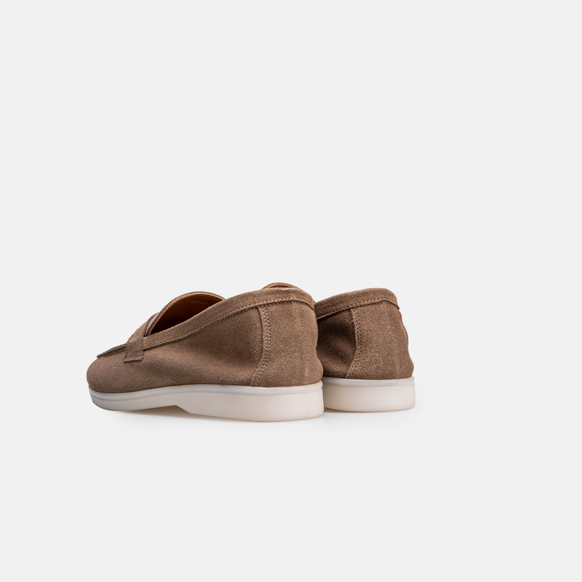 Volzak 32 s mocassin en daim Taupe