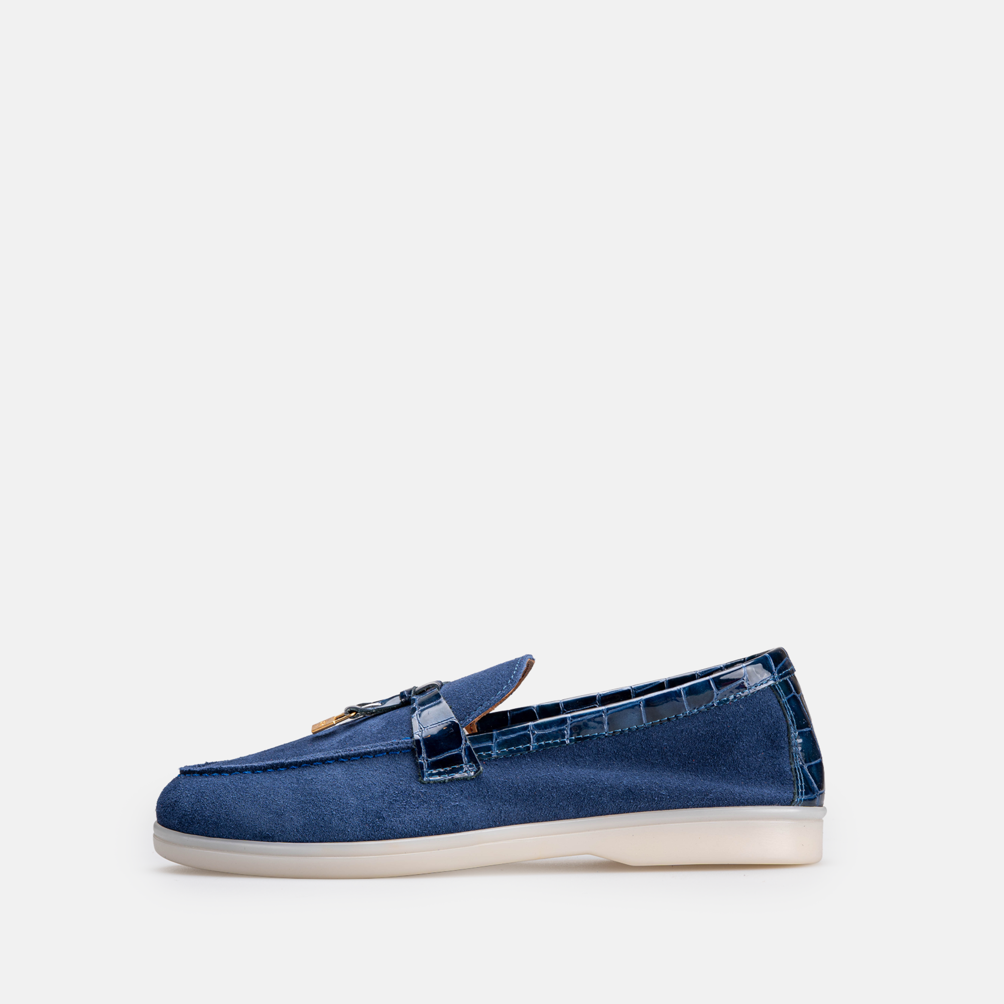 Volzak 32 s mocassin en daim Bleu