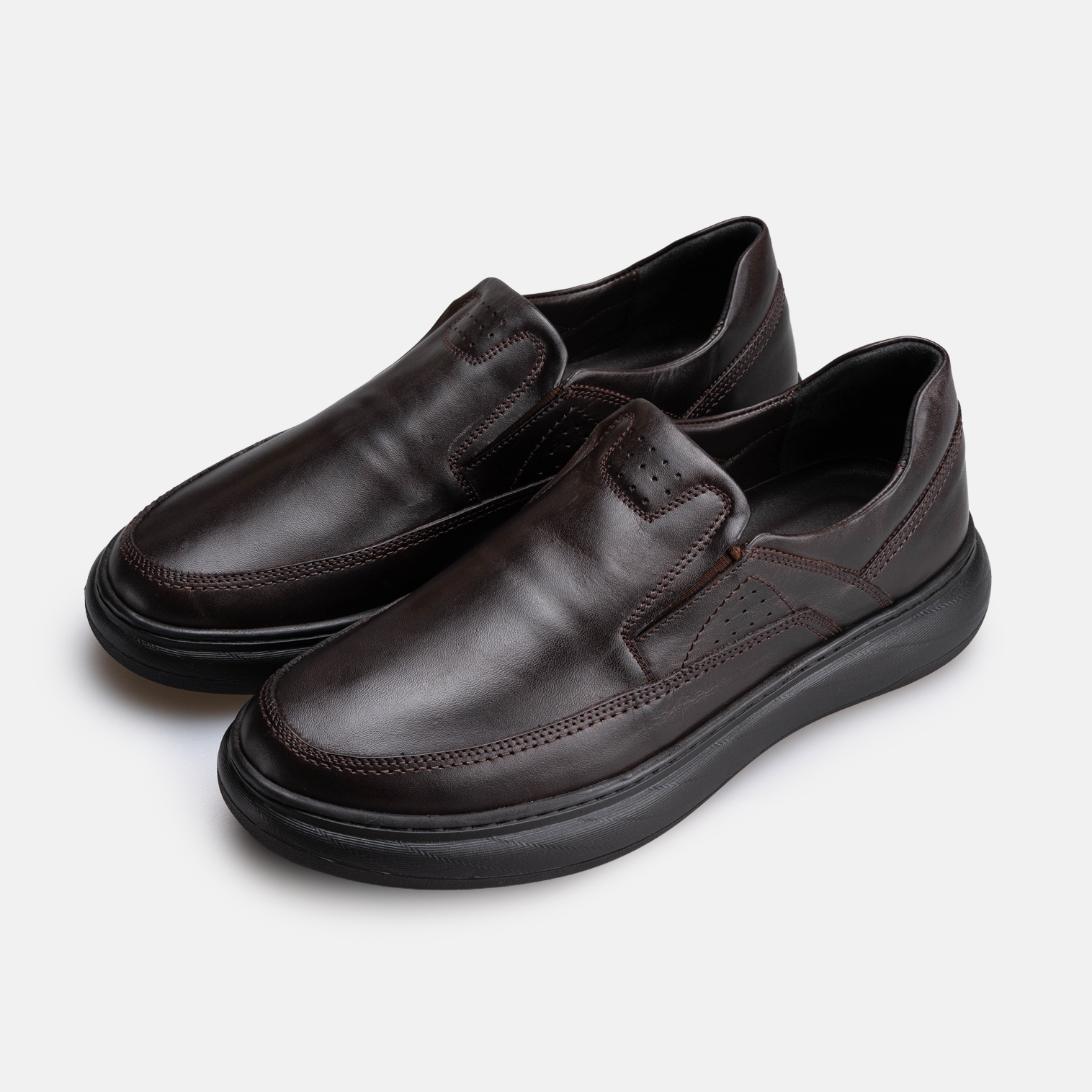 Volzak 3067 chaussure en cuir Marron Foncé