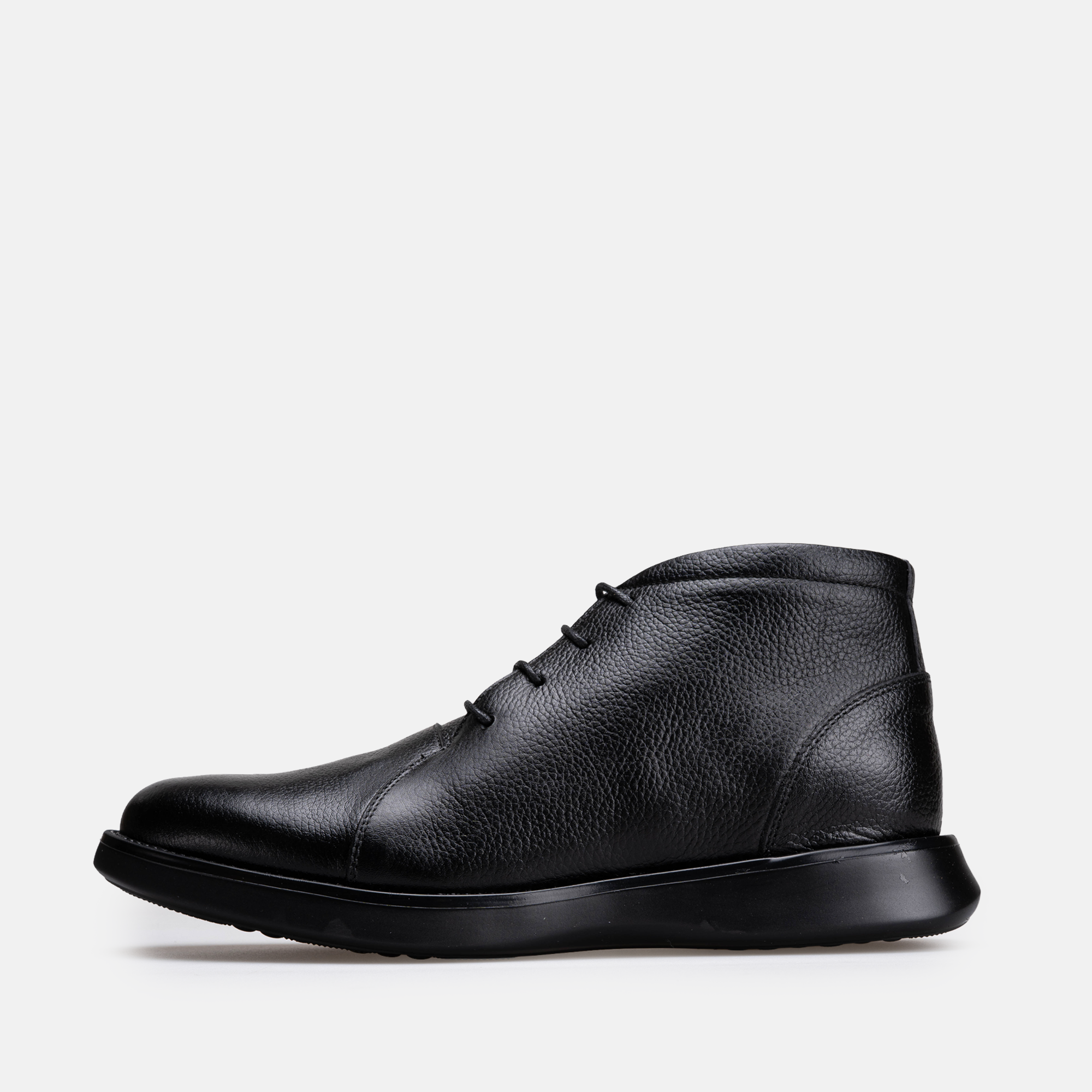 Volzak 5538 Bottine en cuir Noir Grainé