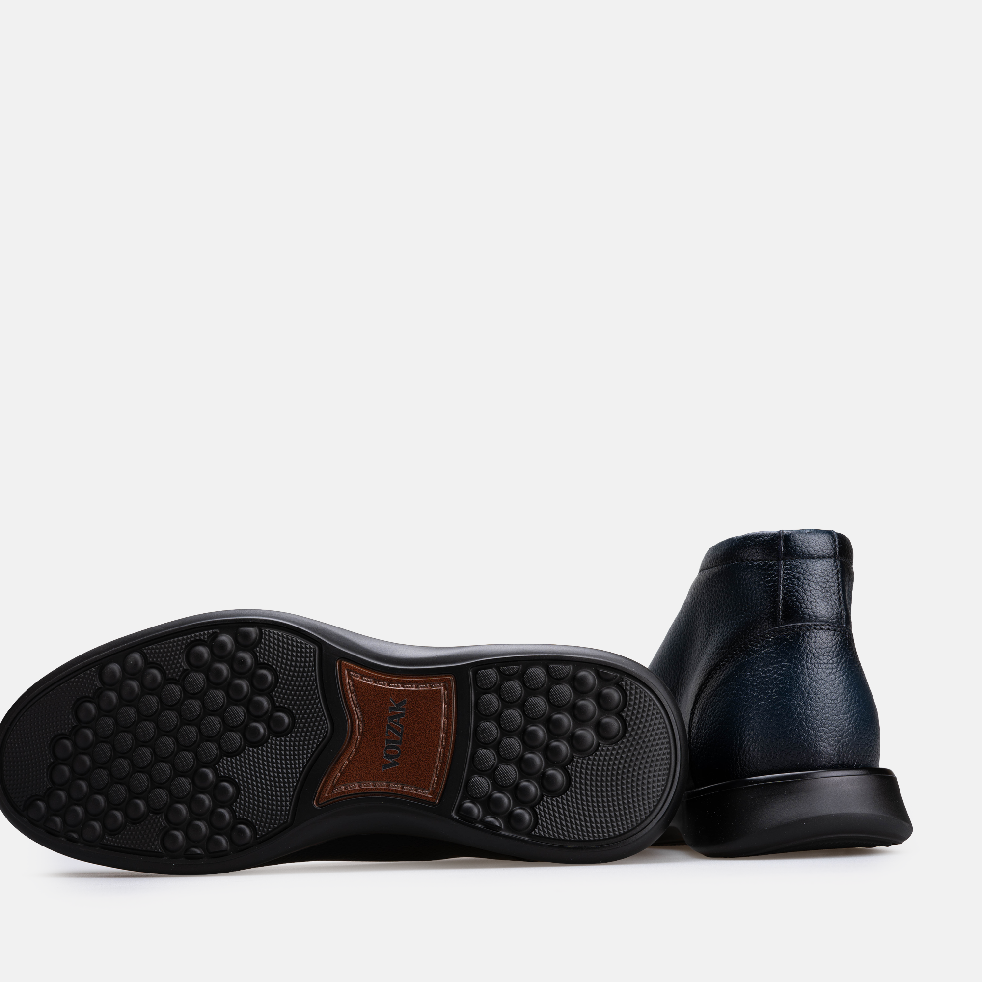 Volzak 5521 Bottine en cuir Bleu Grainé