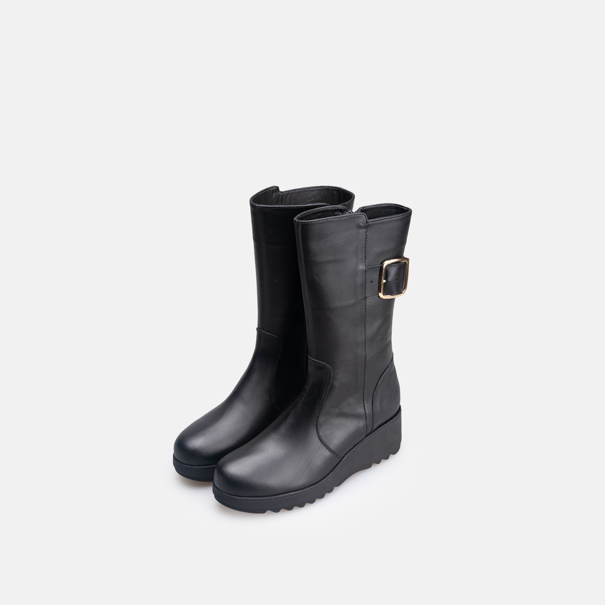 Volzak 4020 Botte genouillère en cuir Noir