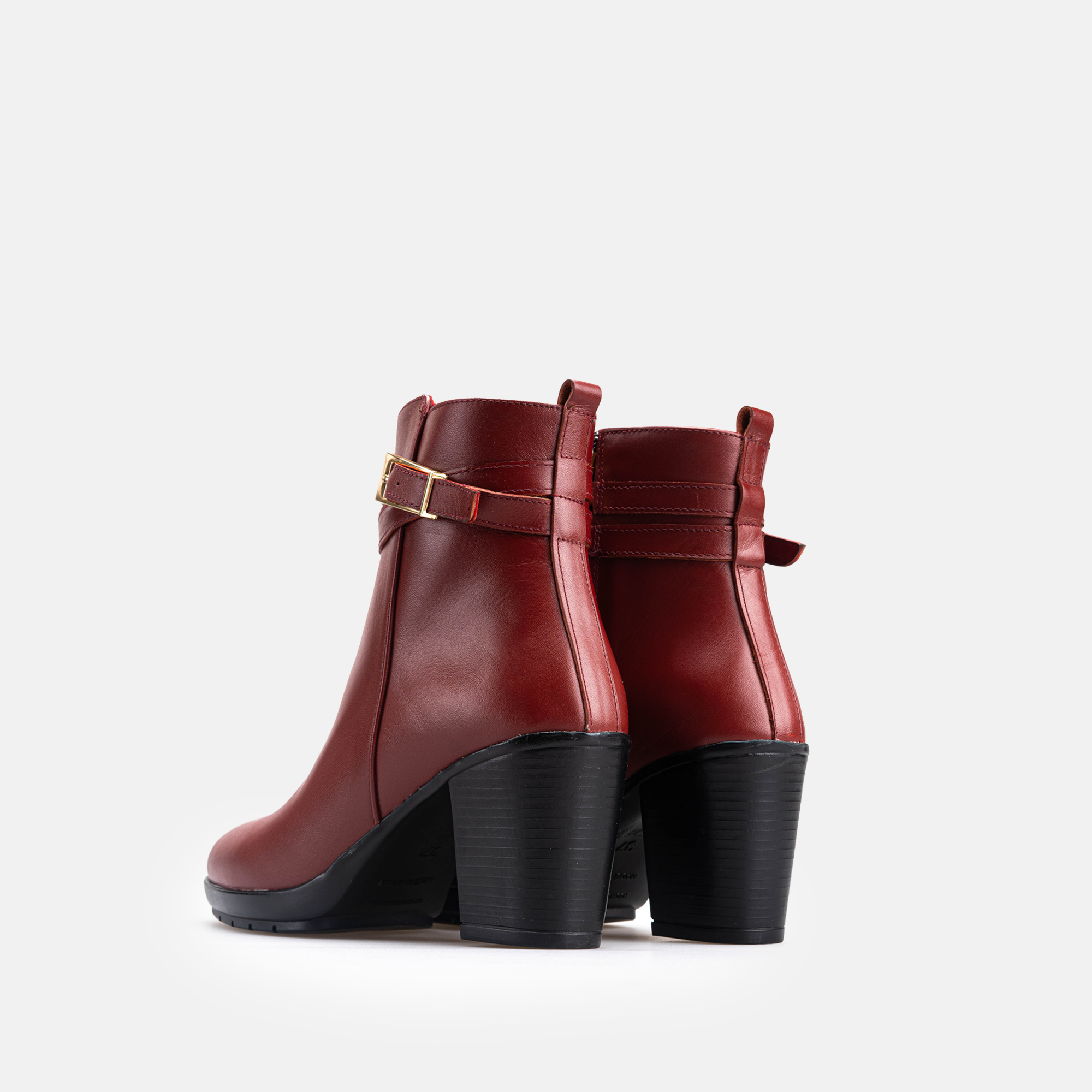 Volzak 2027 Bottine en cuir Bordeaux