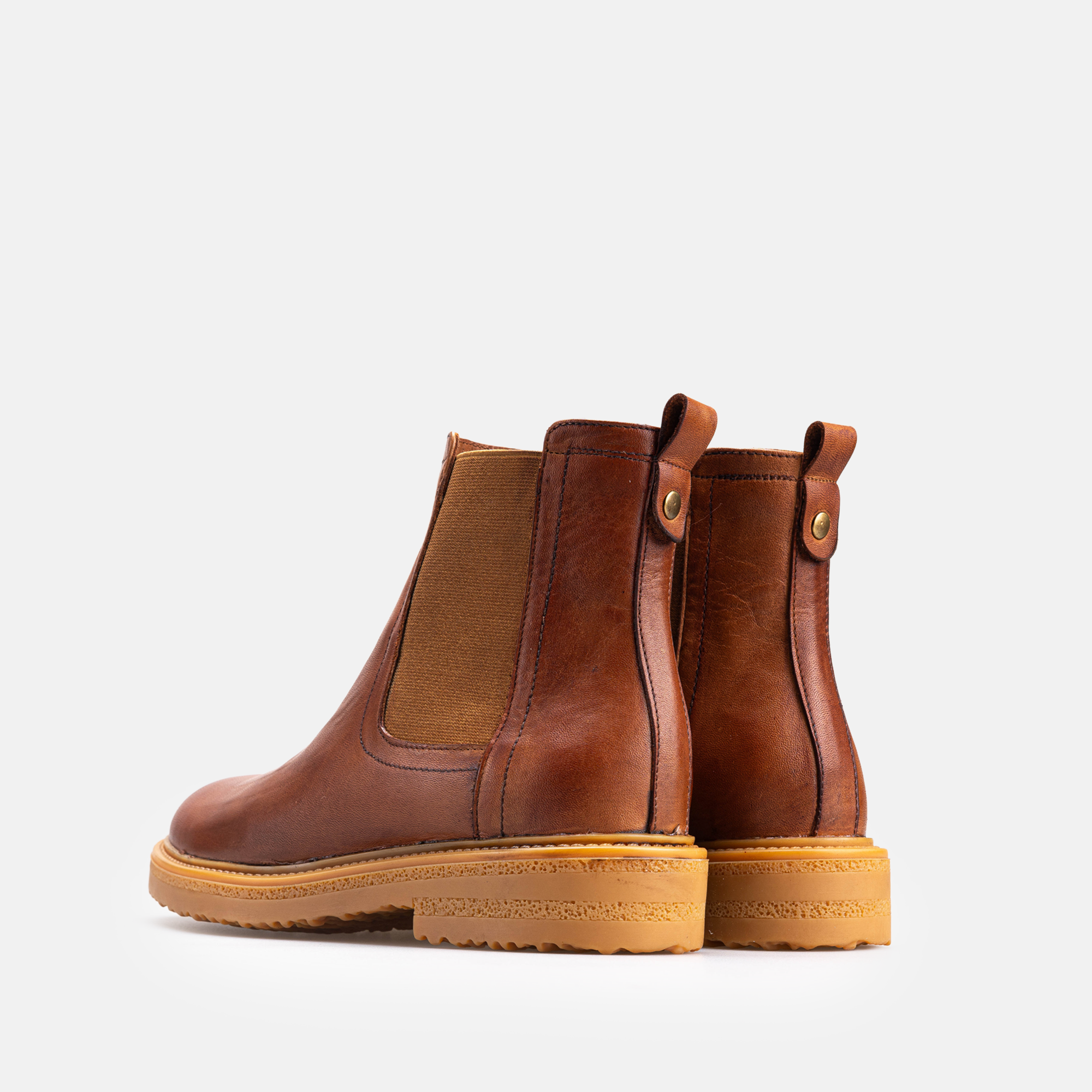 Volzak 4037 Bottine en cuir Camel
