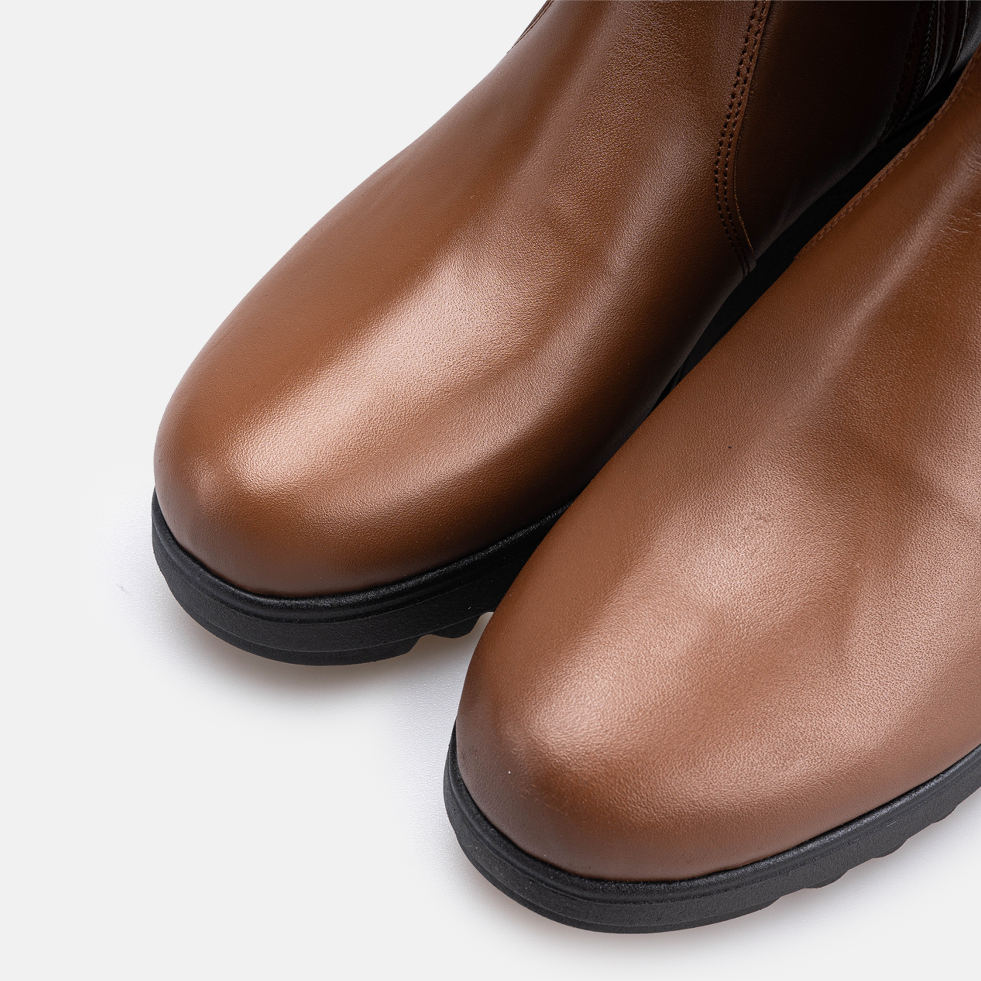 Volzak 4020 Botte genouillère en cuir Camel