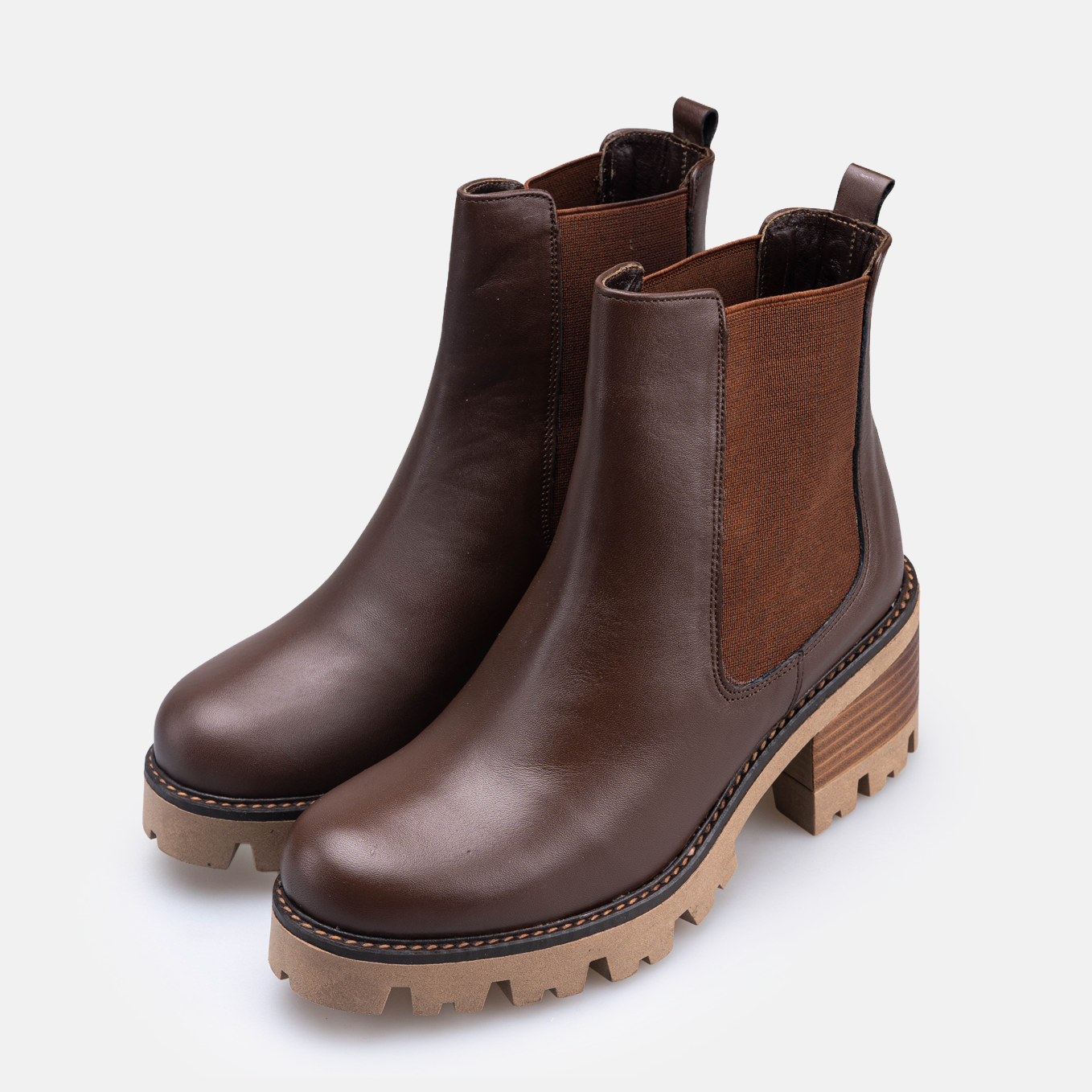 Volzak 4022 Bottine en cuir Marron