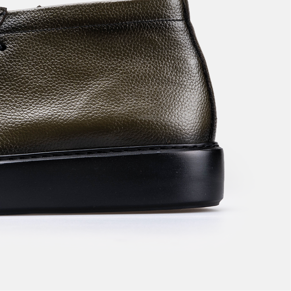 Volzak 5543 Bottine en cuir Vert Grainé