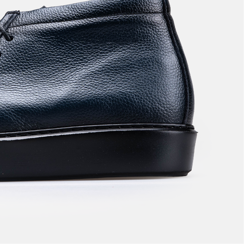 Volzak 5543 Bottine en cuir Bleu Grainé