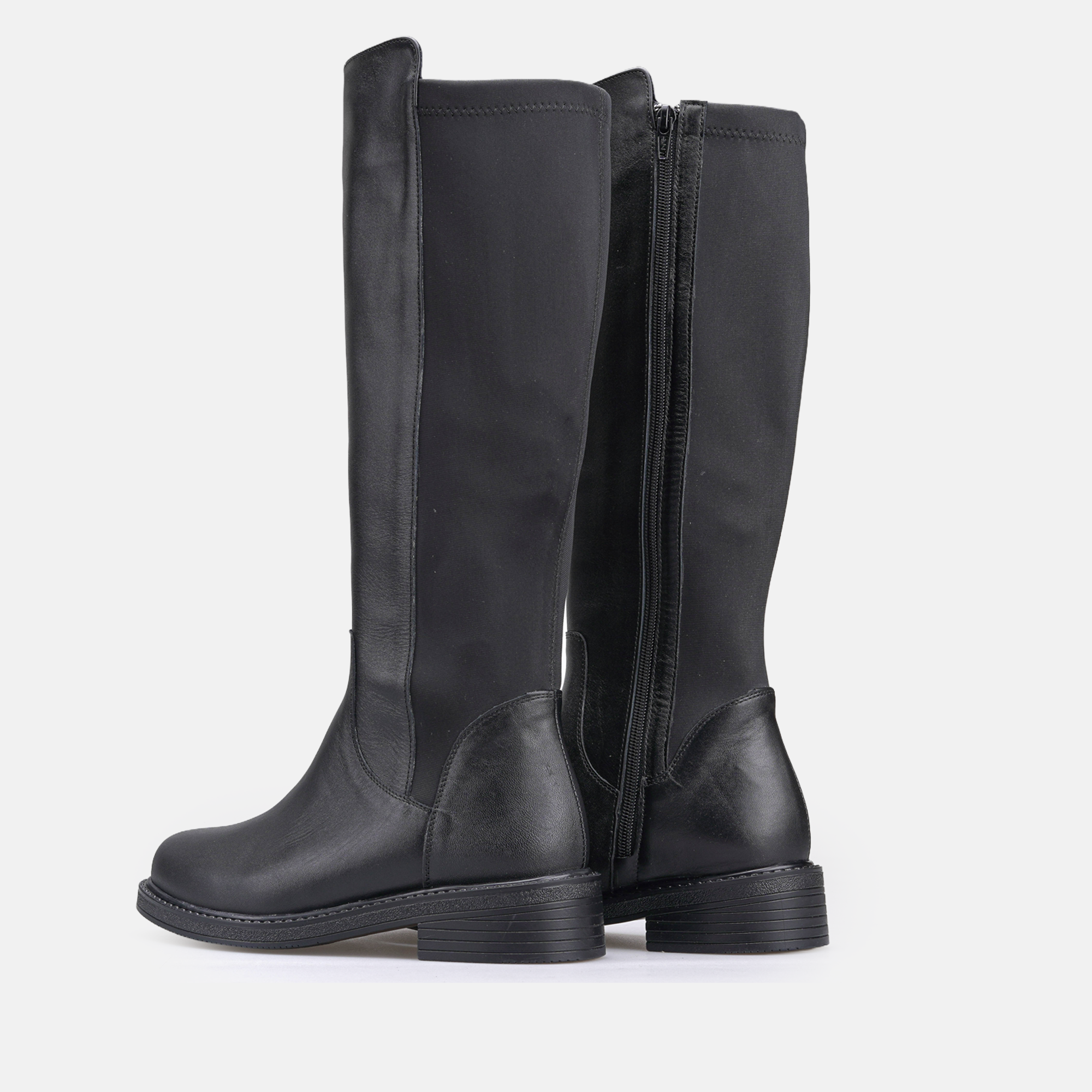 Volzak 4051 Botte genouillère en cuir Noir
