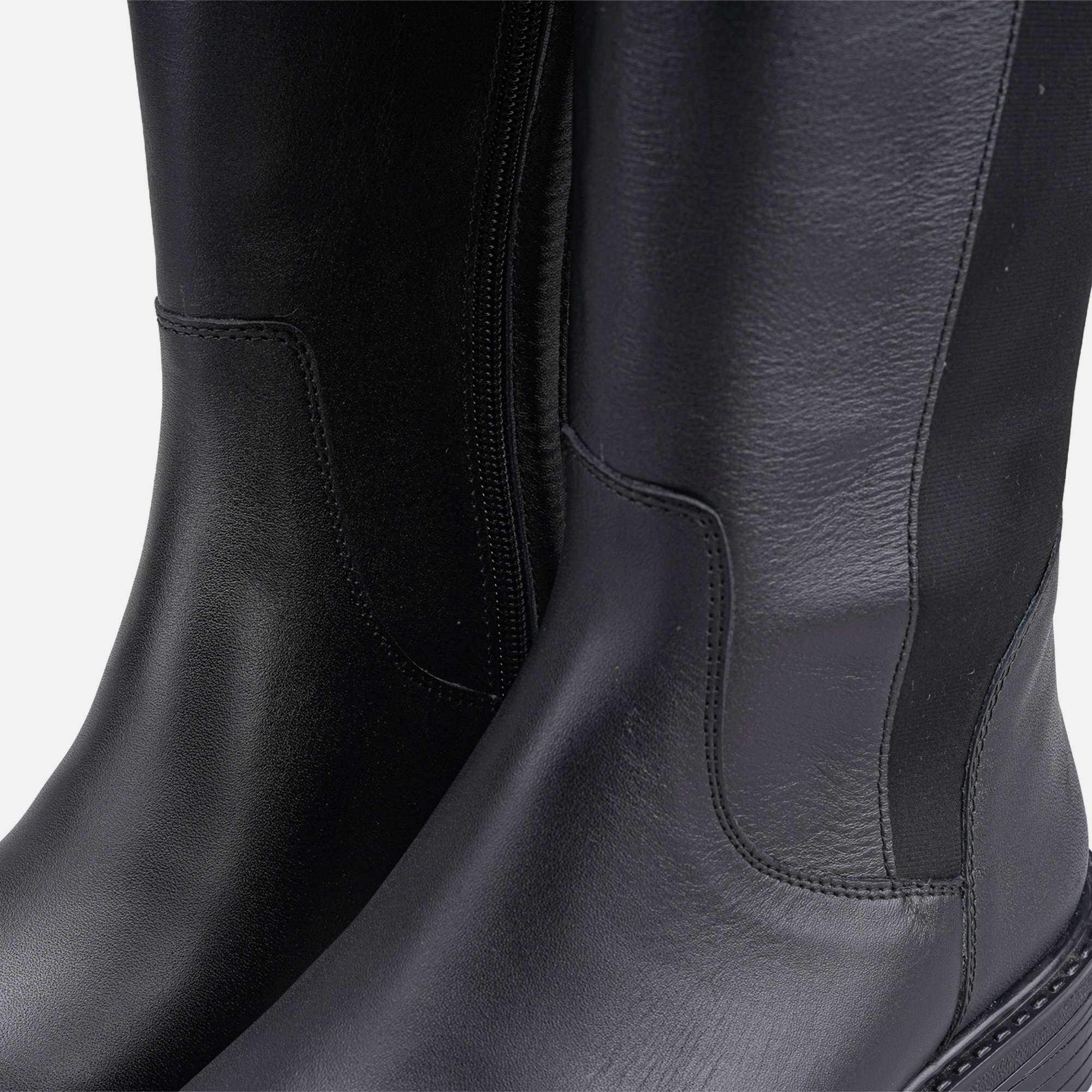 Volzak 4051 Botte genouillère en cuir Noir