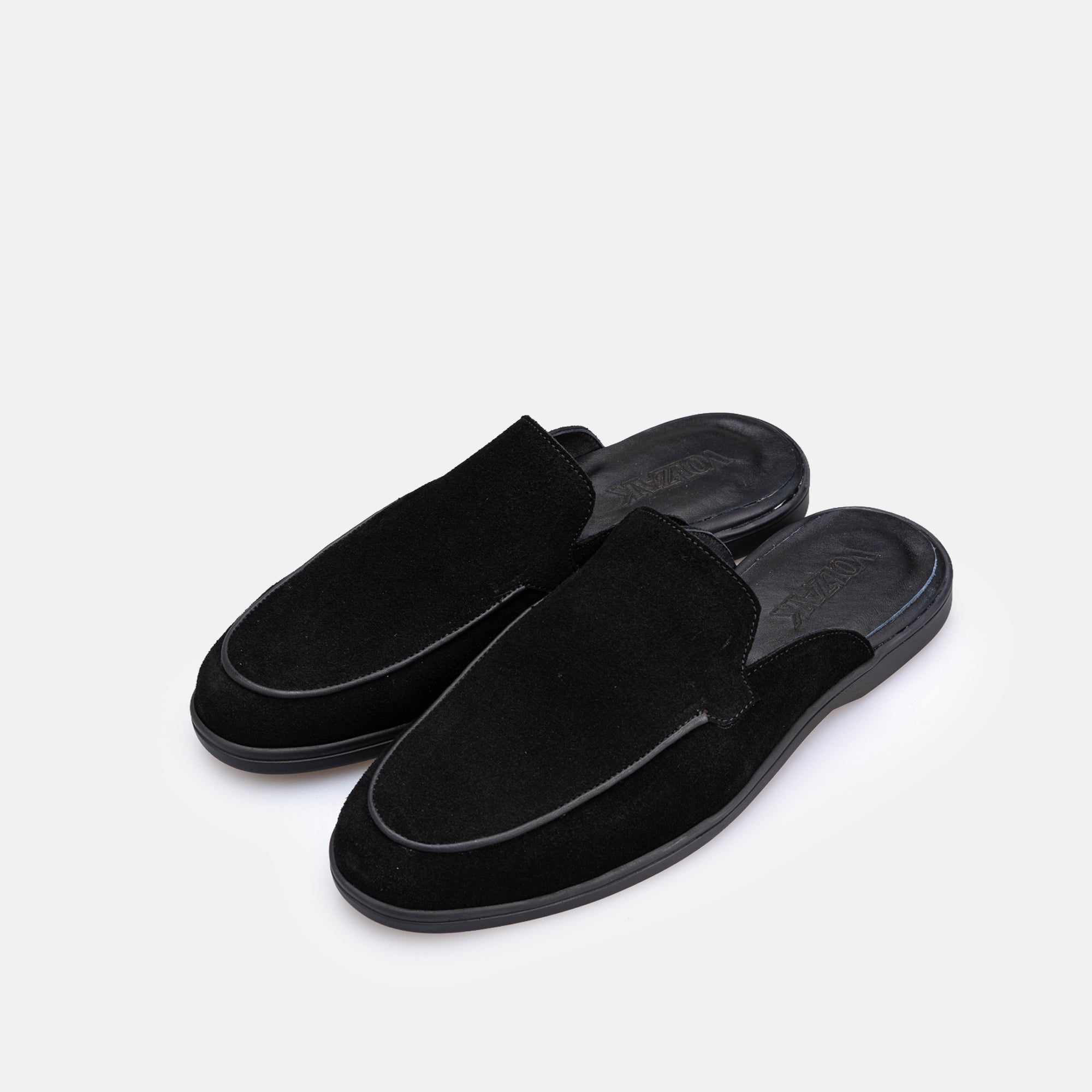 Volzak 5606 Mule en daim Noir