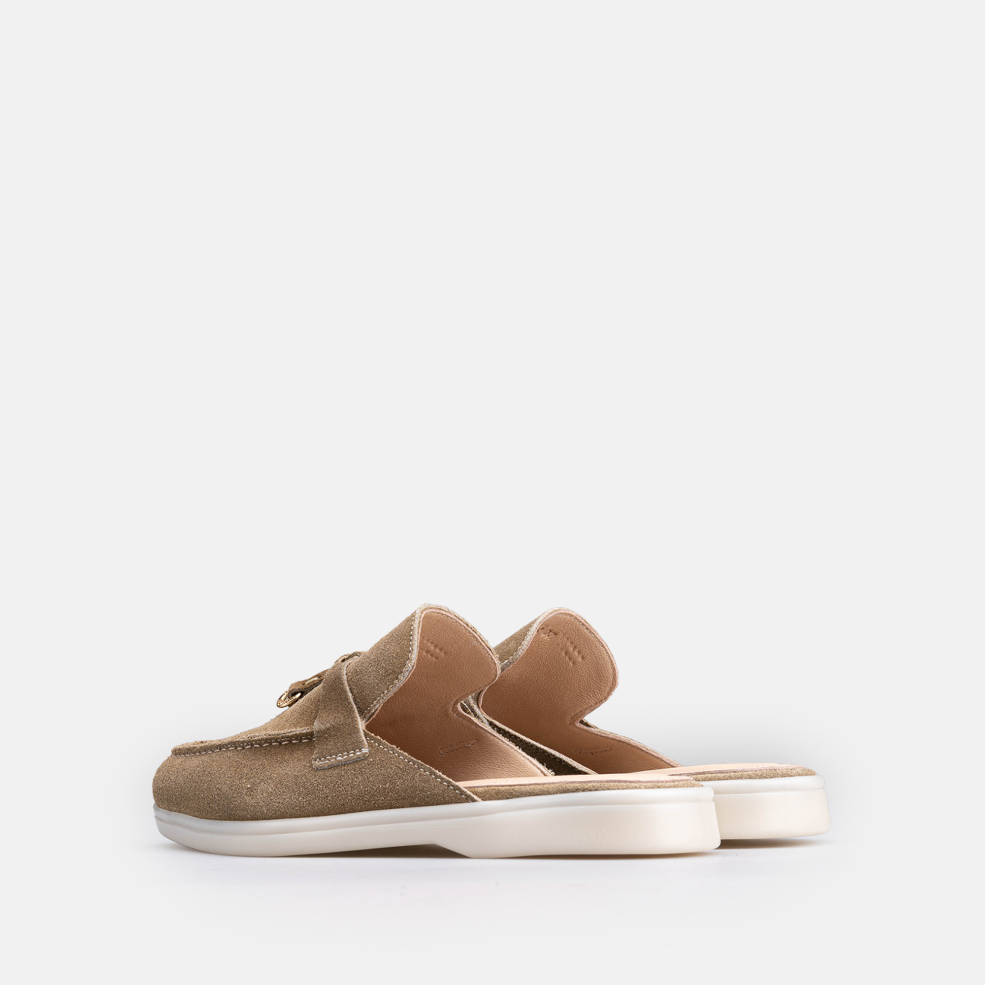 Volzak 0777 Mule en daim Vert Olive