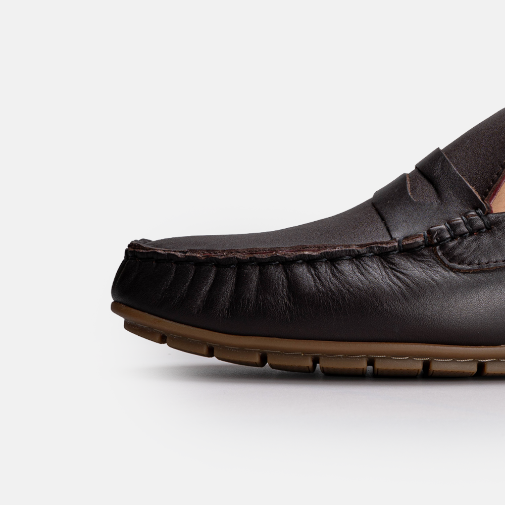 Volzak 704 s Mocassin en cuir Marron