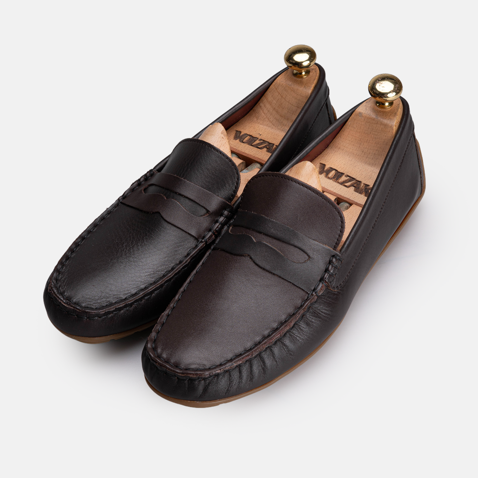 Volzak 704 s Mocassin en cuir Marron