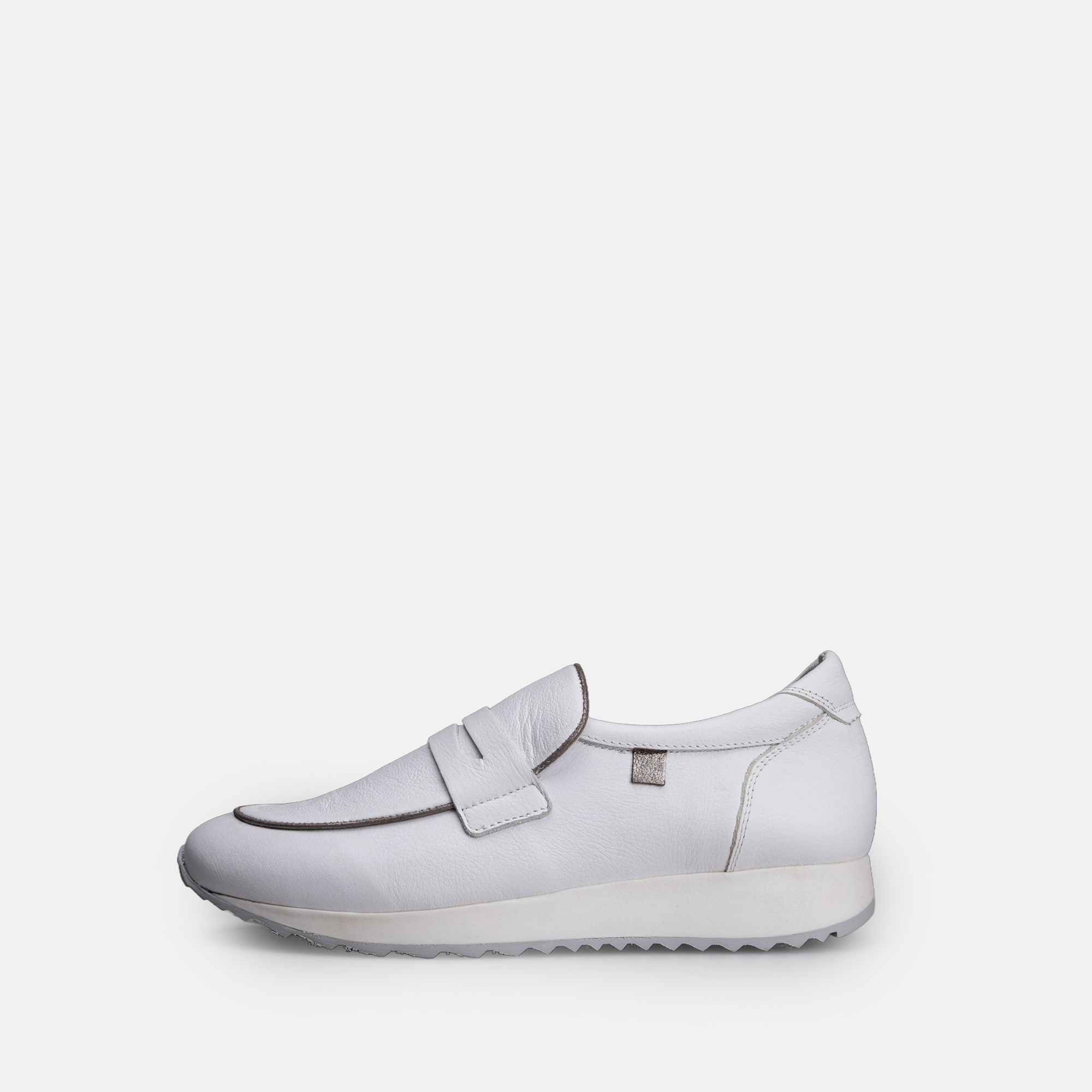 Volzak 702 Basket en cuir Blanc