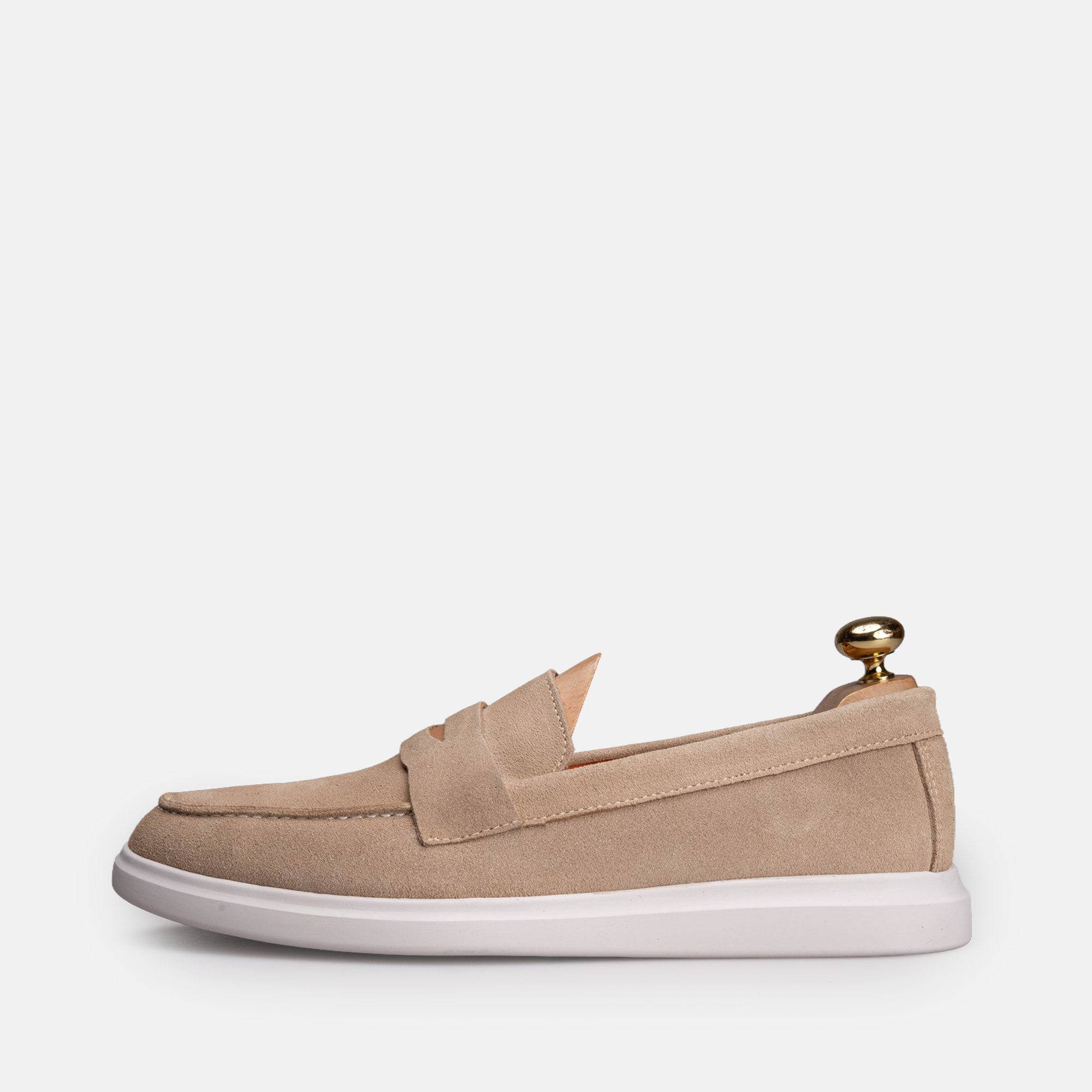 Volzak 711 Mocassin en daim Beige