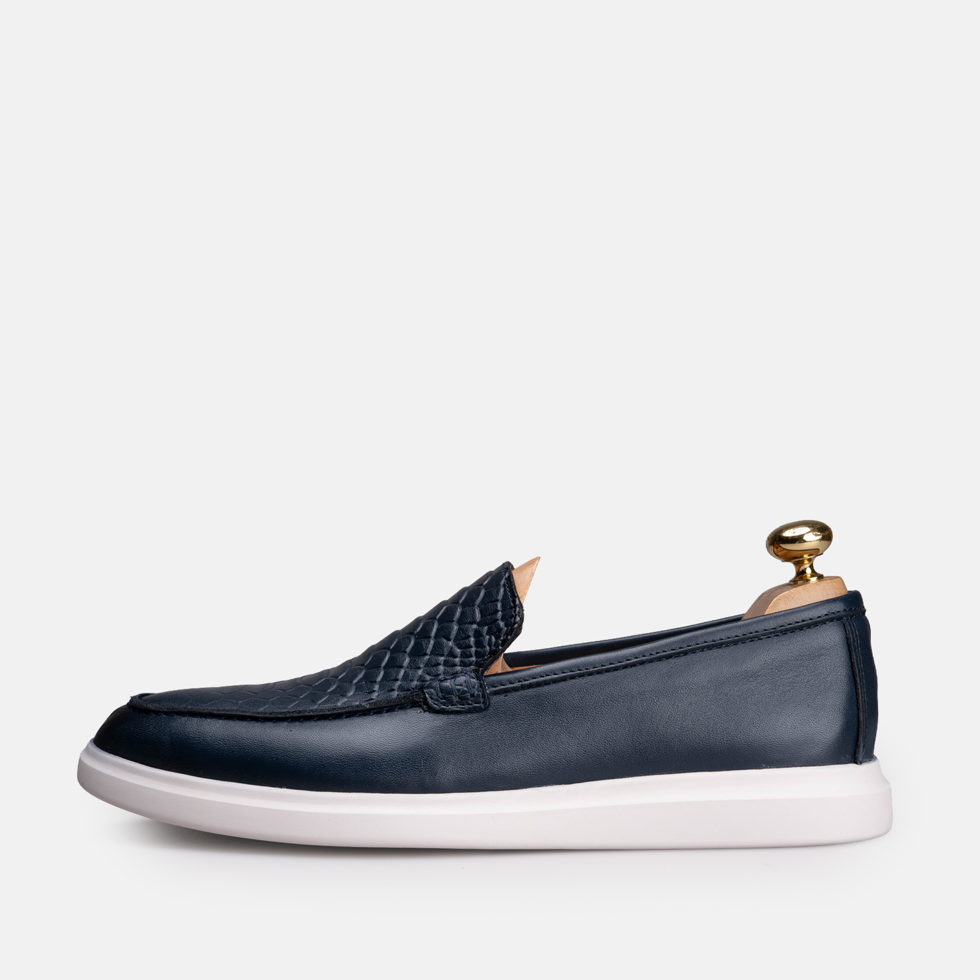 Volzak 710 Mocassin en cuir Bleu