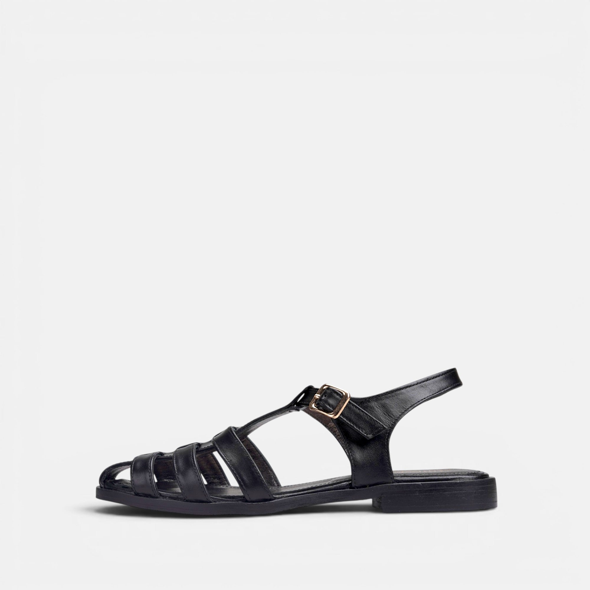 Volzak 982 Sandale en cuir Noir