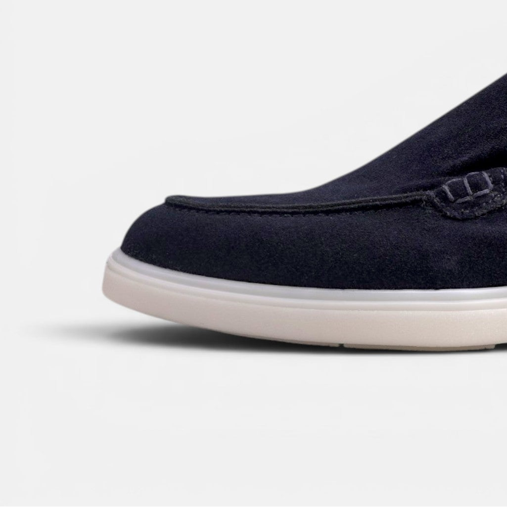Volzak 713 Mocassin en daim Bleu