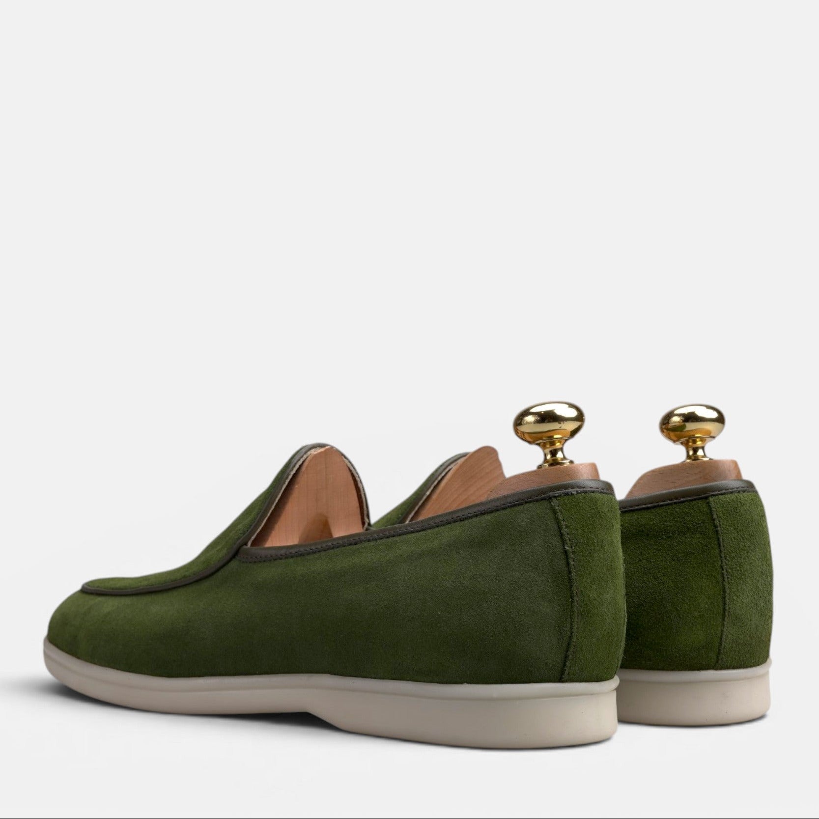 Volzak 5607 Mocassin en daim Vert