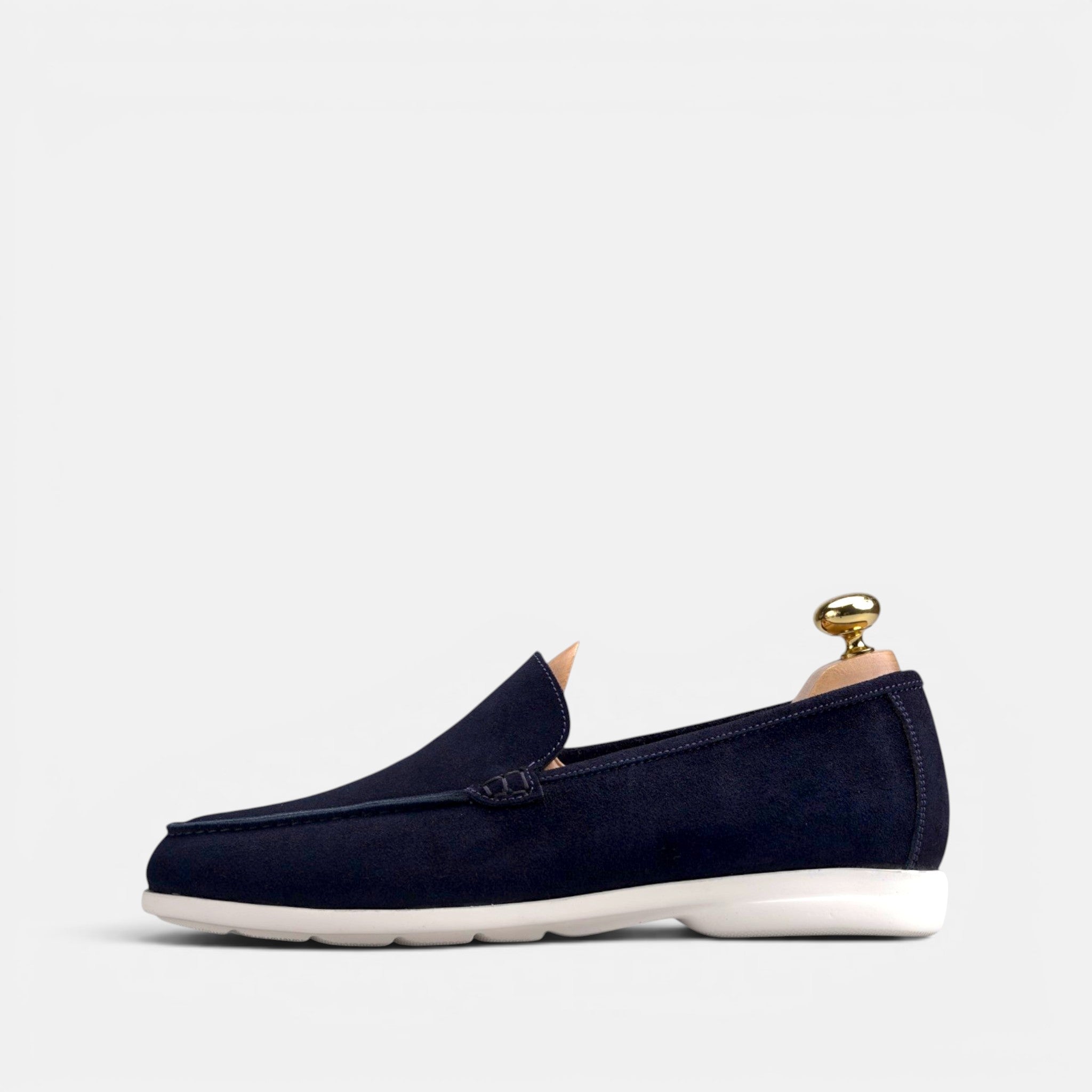 Volzak 3063 Mocassin en daim Bleu