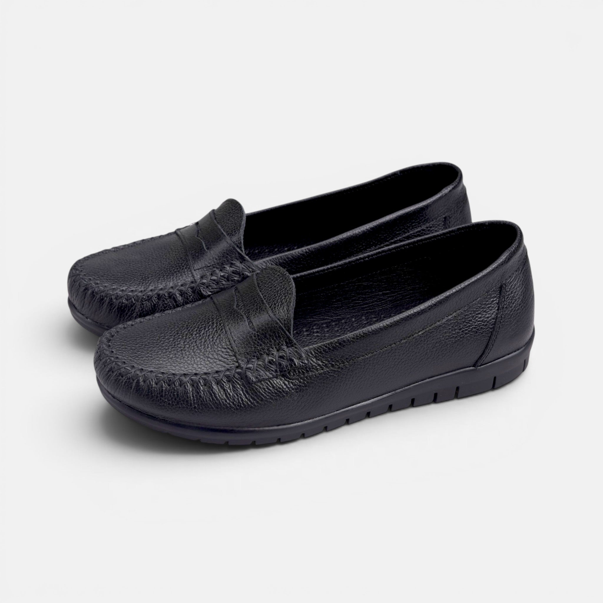 Volzak 897 Mocassin en cuir Noir