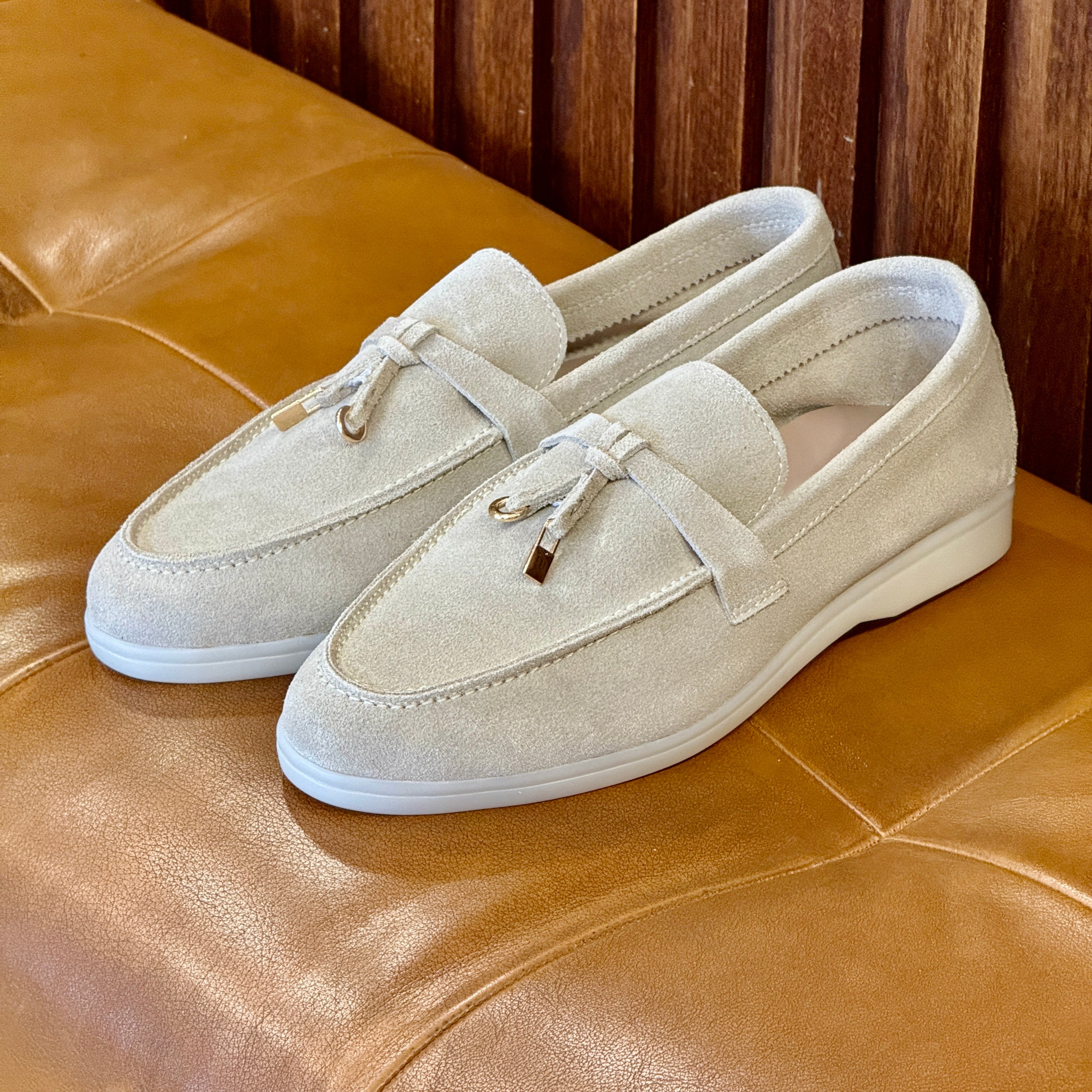 Volzak 32 mocassin en daim Beige